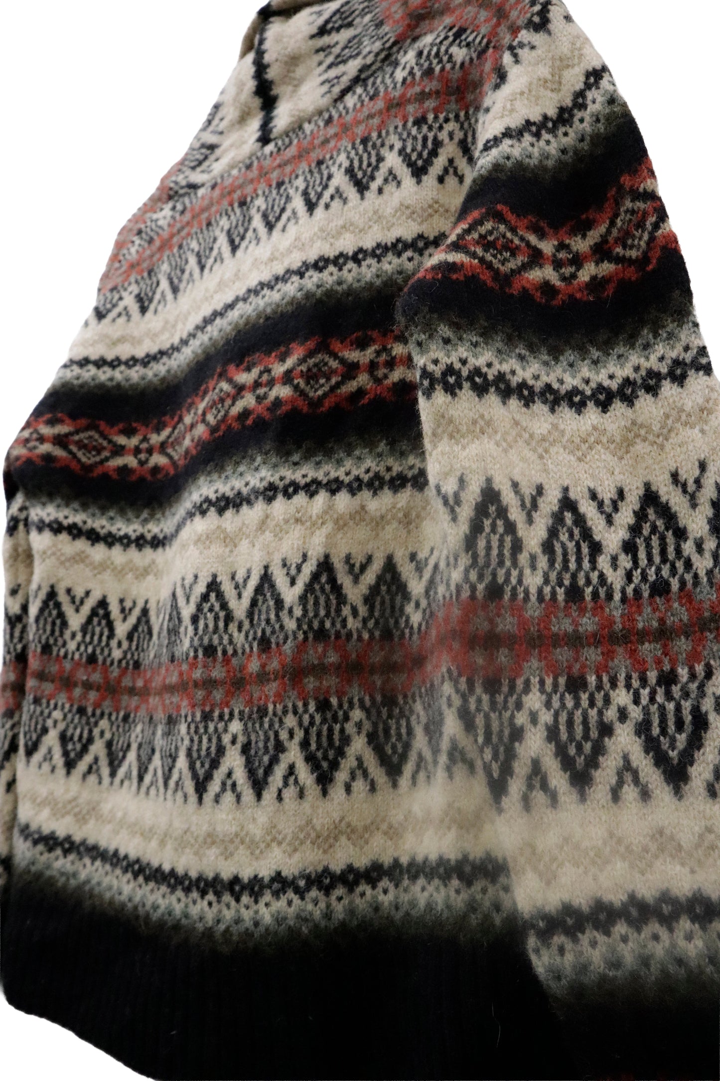 90’s SUSAN BRISTOL nordic cardigan / NV-［2601-021］