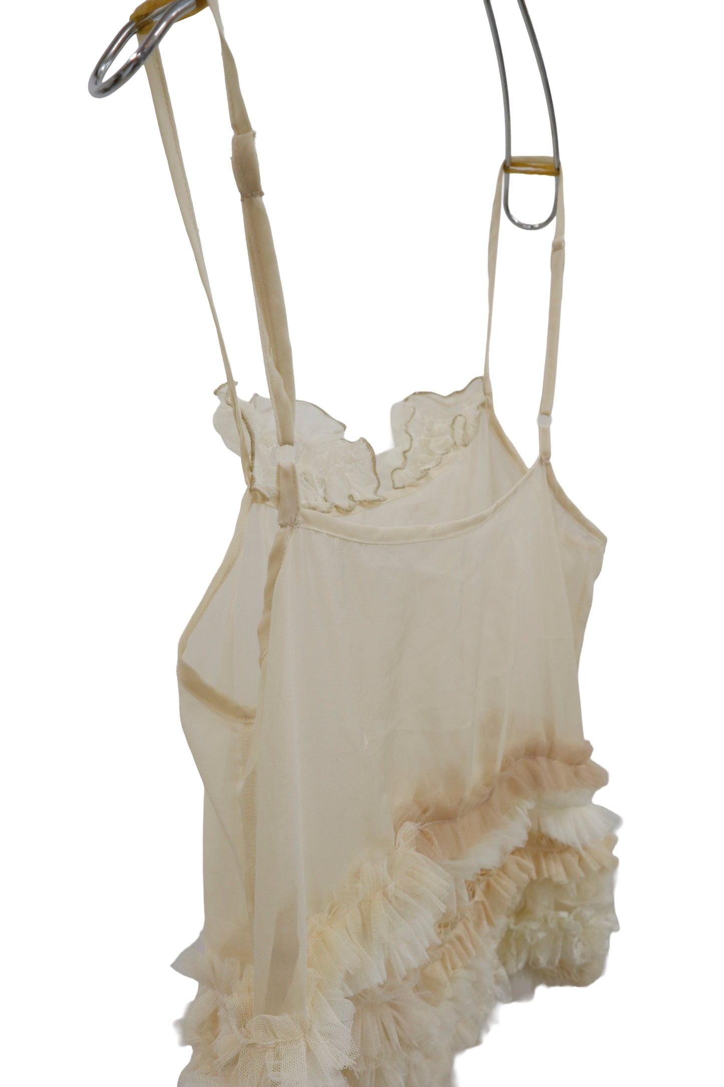 ruffle sheer tops/RM-［2604-029］