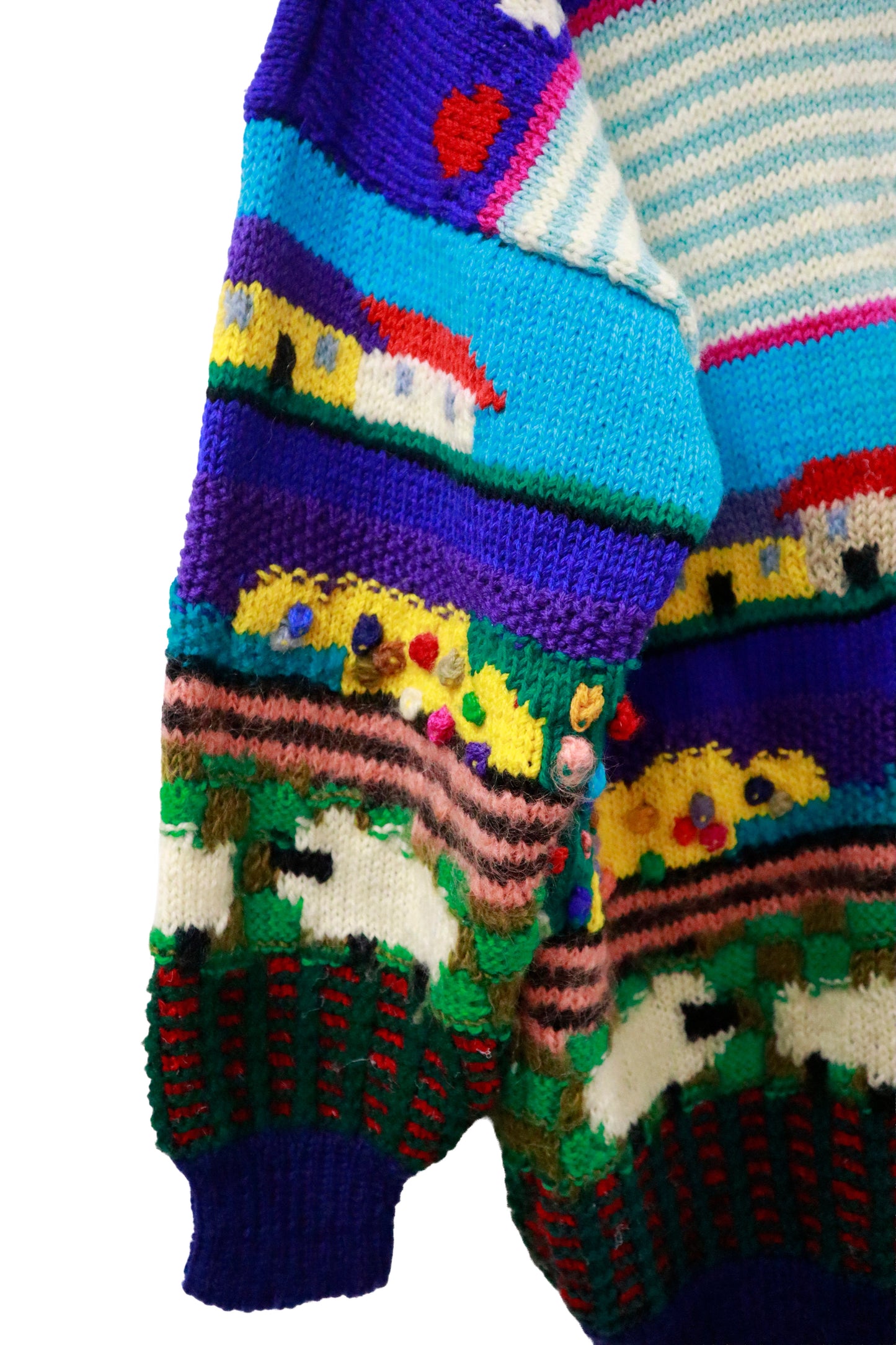 80's knit sweater / NV-［2601-054］