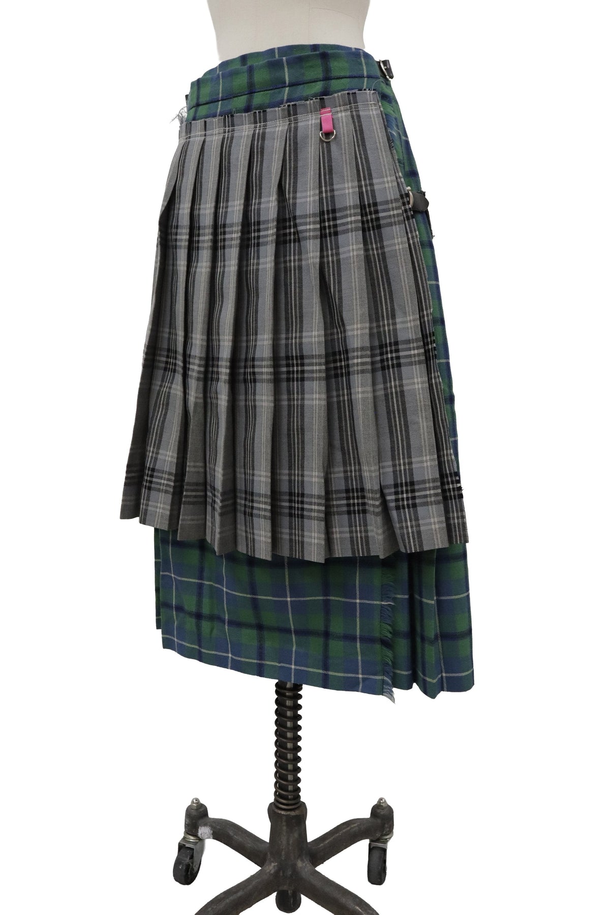 layered pleats skirt/RM-［2608-100］