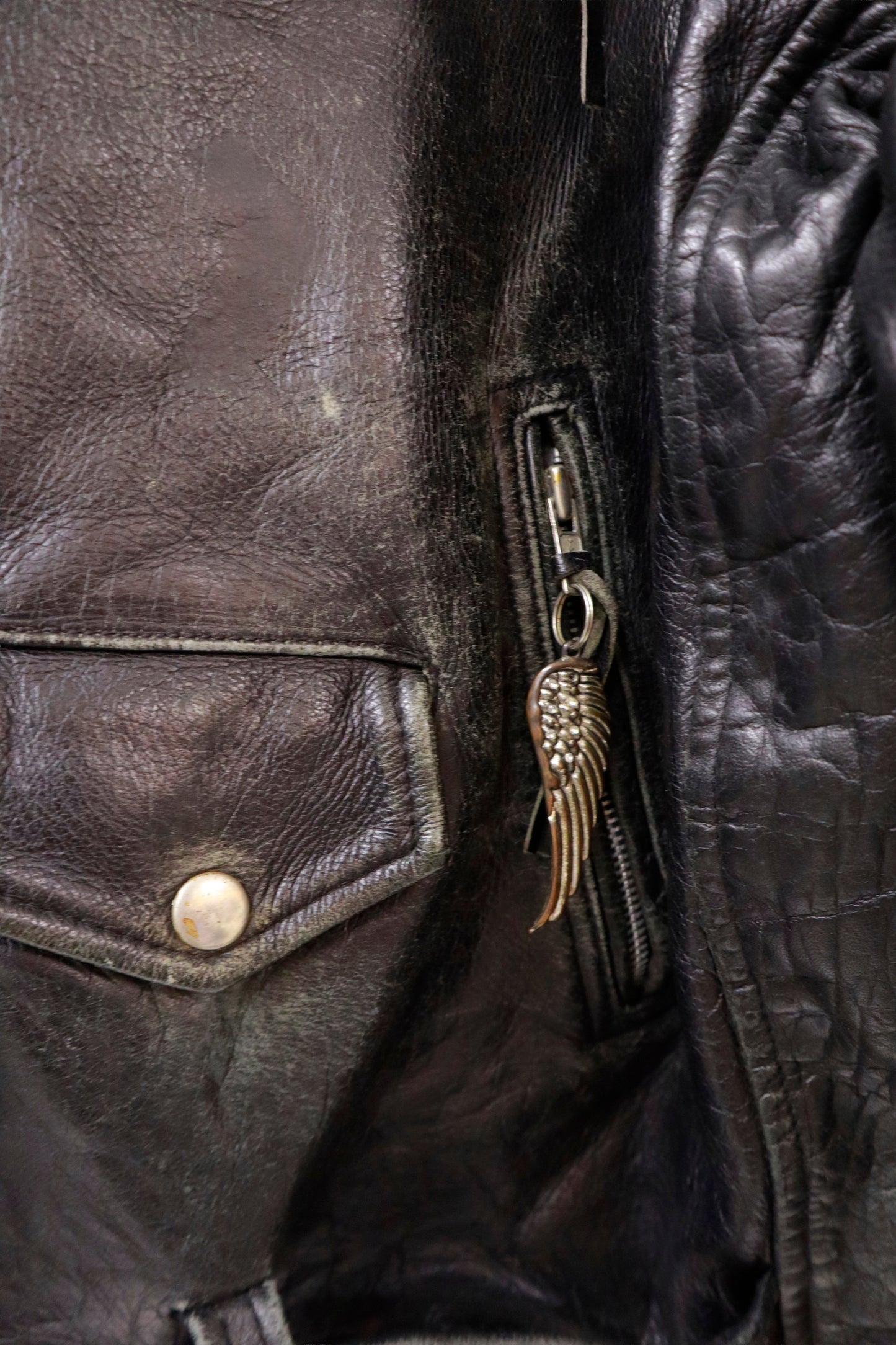 90's BONUS double leather jacket/NV-［2511-109］