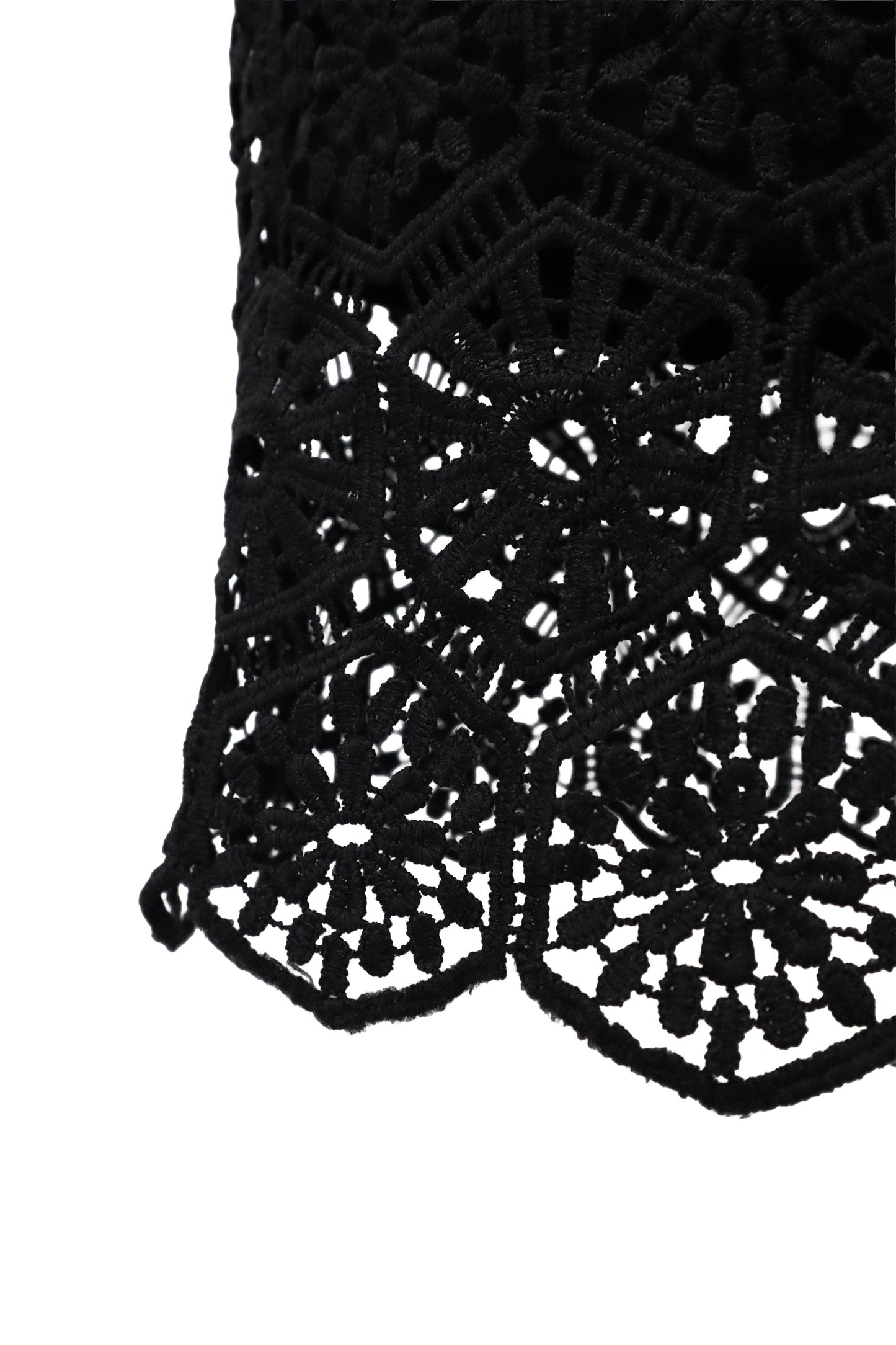 lace pencil maxi skirt/RM-［2607-023］