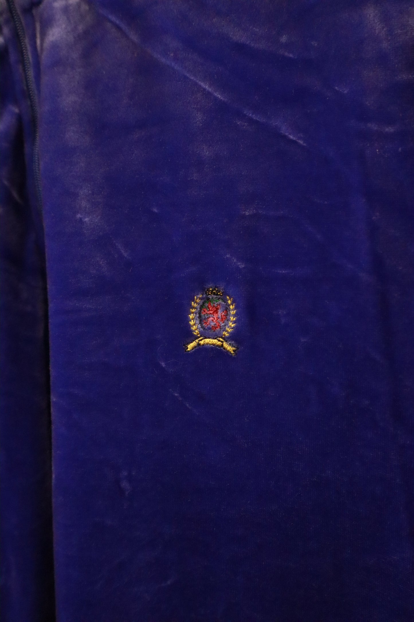 90's TOMMY HILFIGER velor tops /NV-［2601-041］
