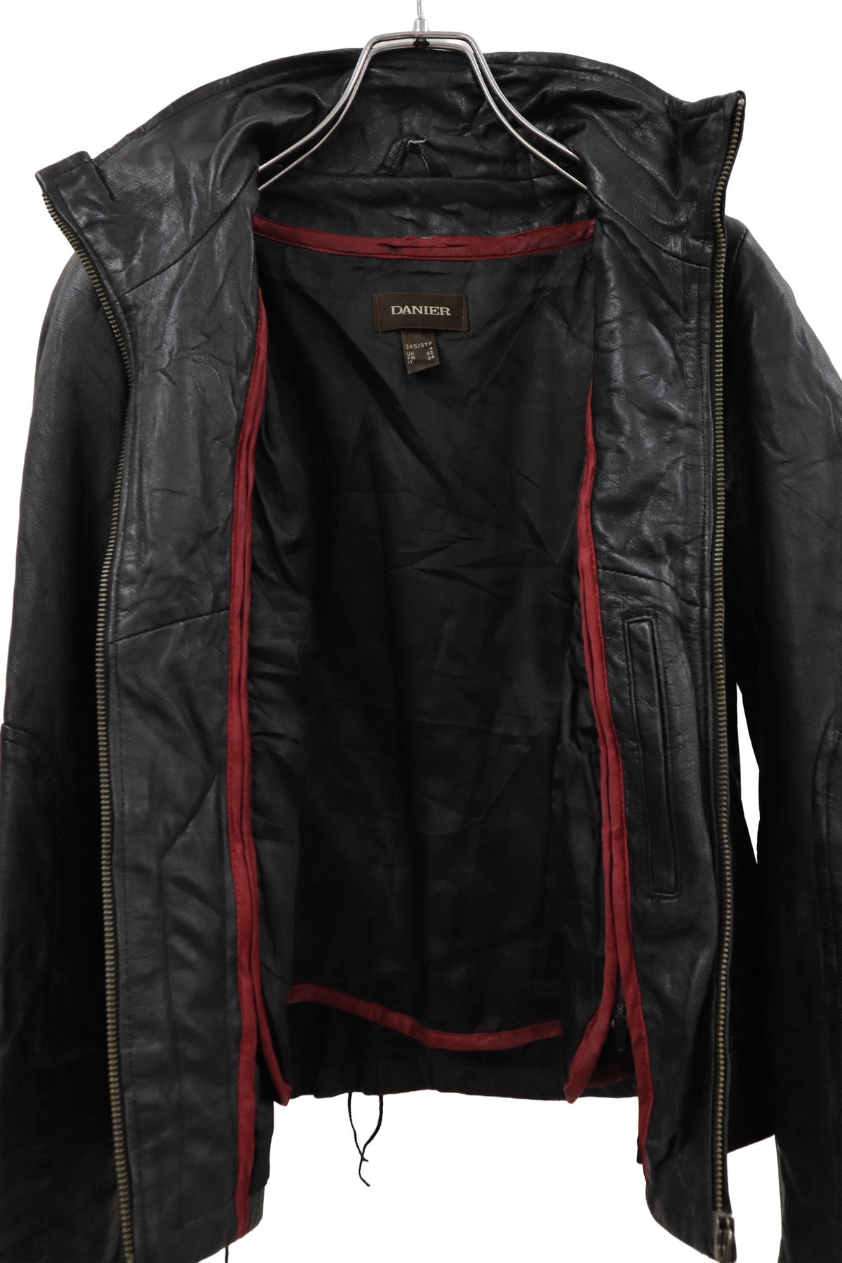 lace leather jacket/RM-［2608-104］