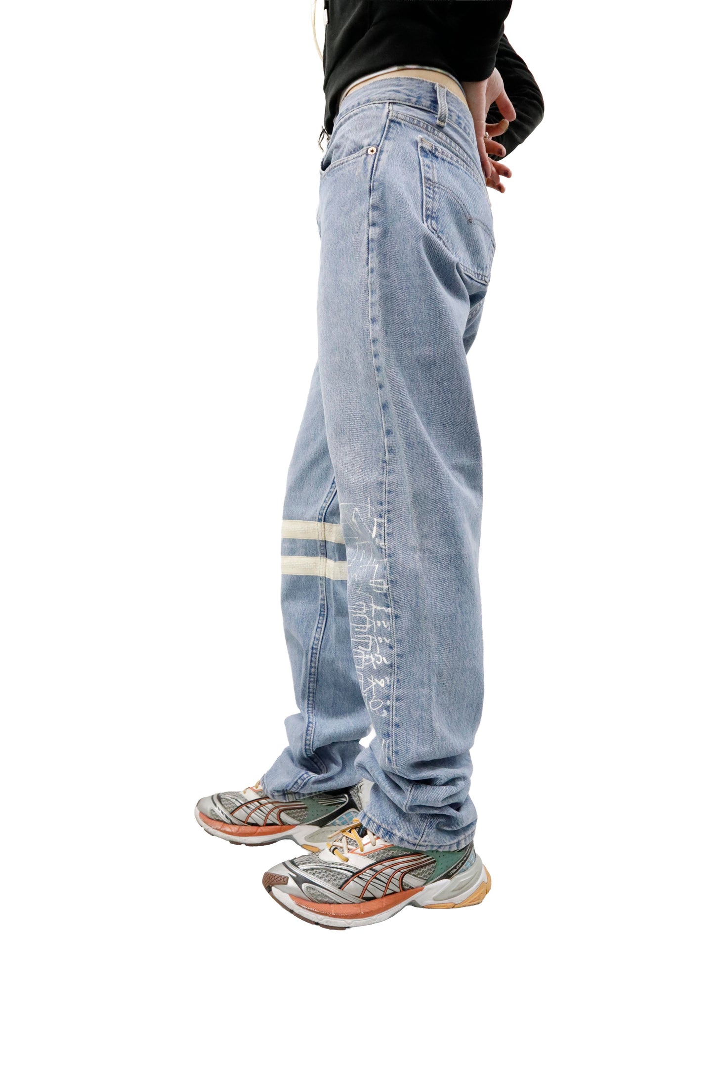 design denim pants/U-［2605-007］