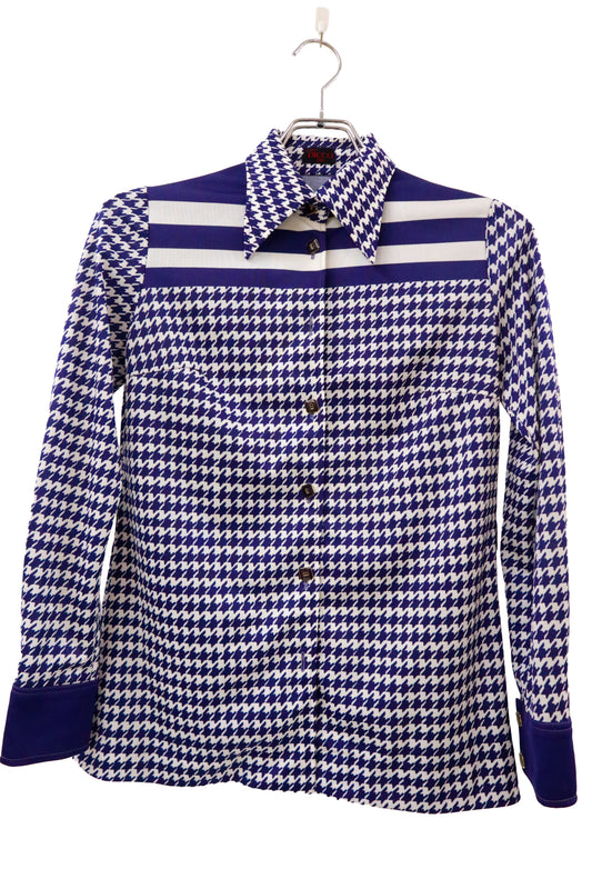 polyester shirt/NV-［2511-059］