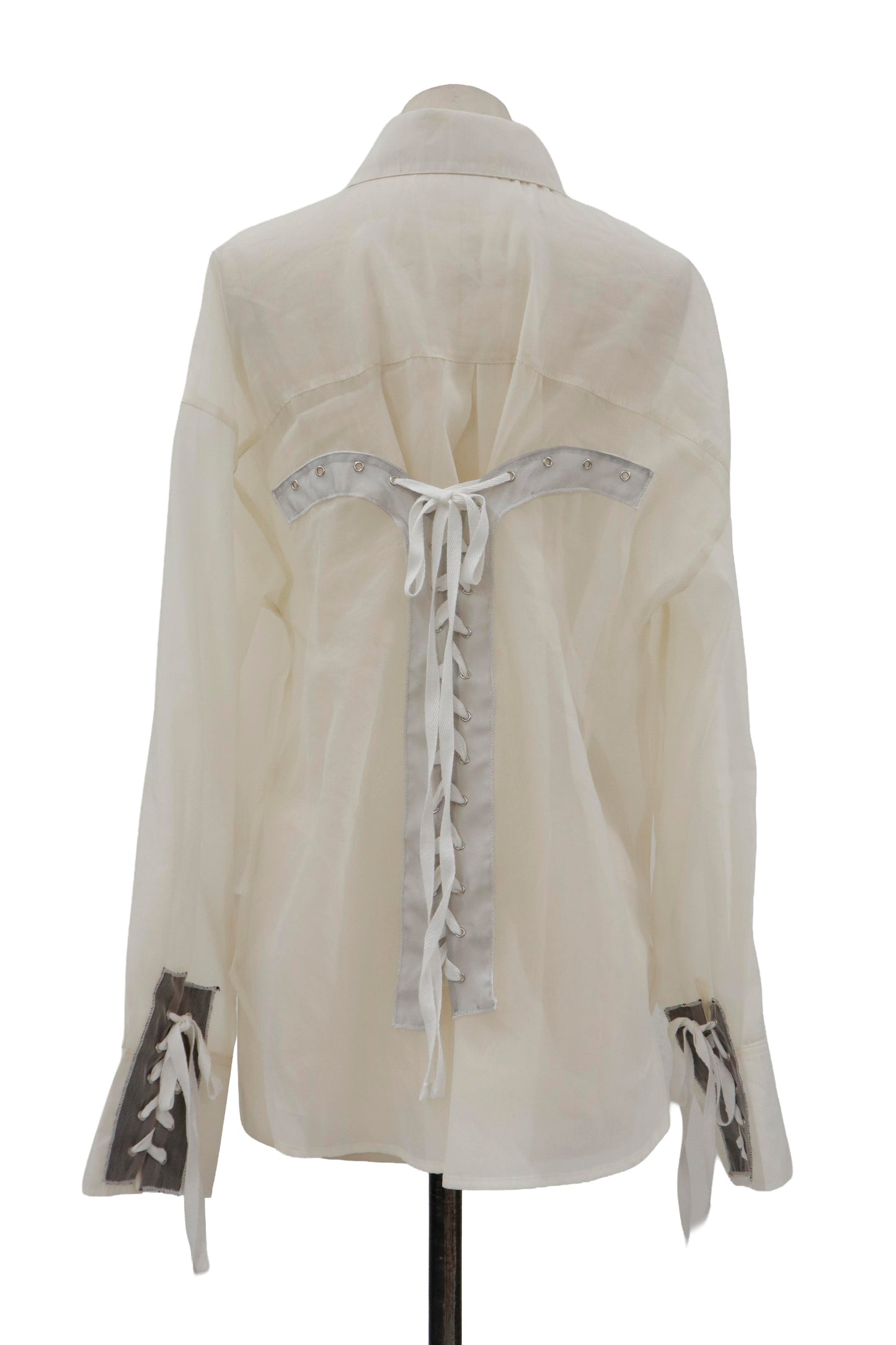 lace up contemporary shirt/RM-［2605-051］