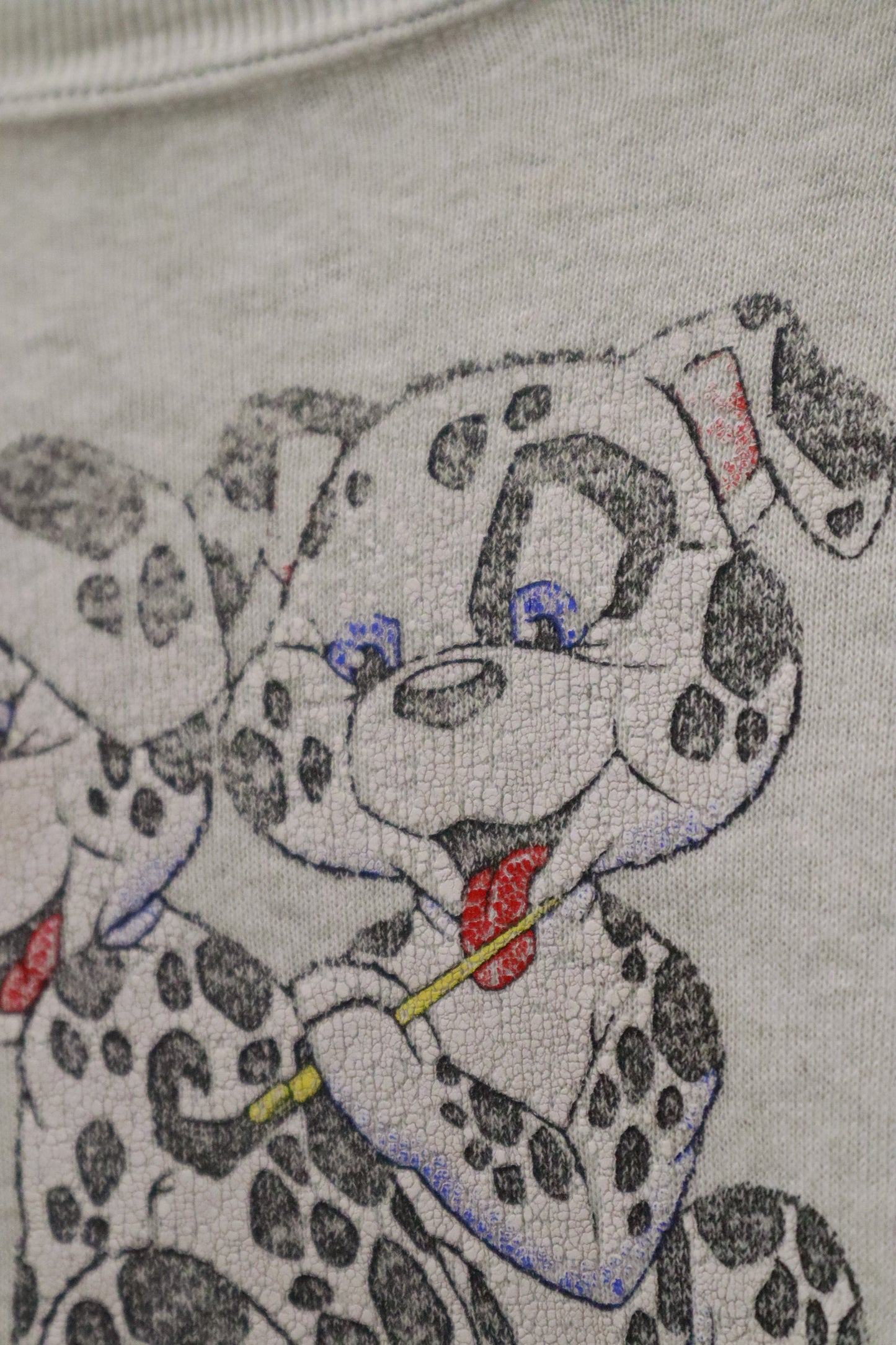 90's dog design sweat shirt / NV-［2601-049］