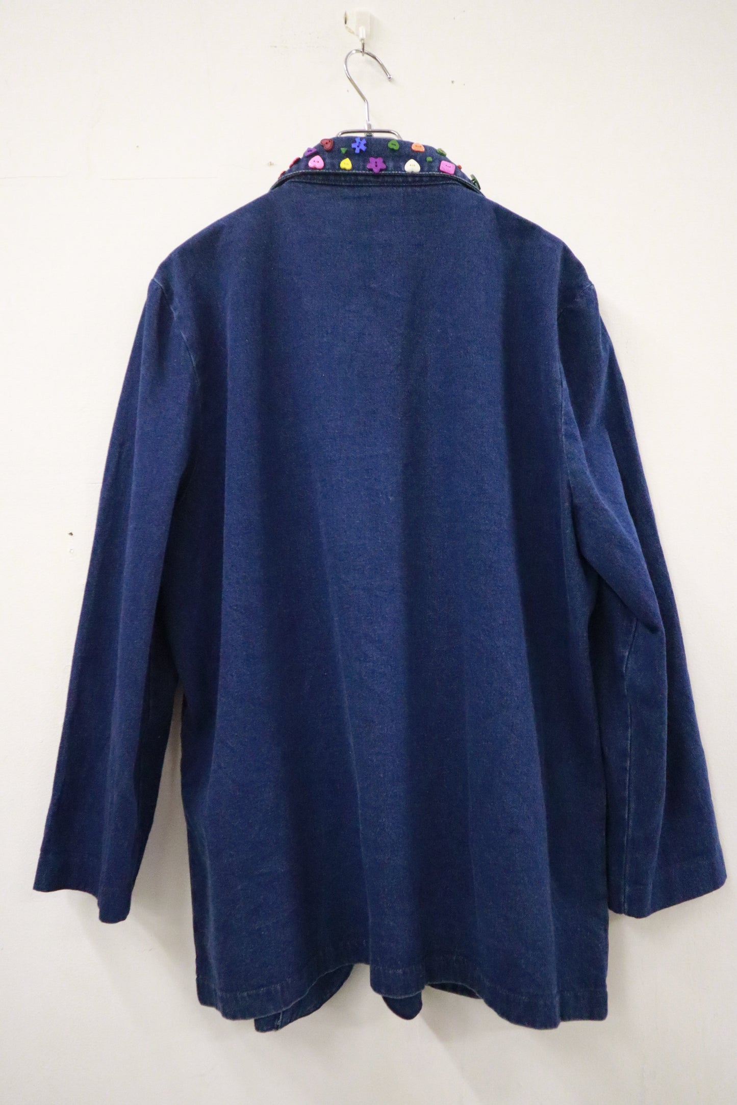 90's denim tailored jacket / NV-［2601-053］
