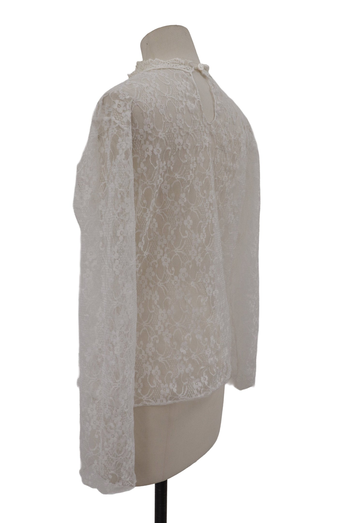 lace mock neck top/RM-［2607-020］