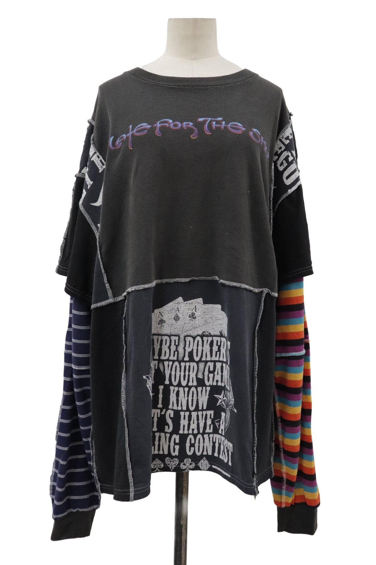 patchwork big long tee/RM-［2608-083］