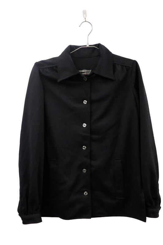 70's GIVENCHY Sport polyester jacket / NV-［2601-028］