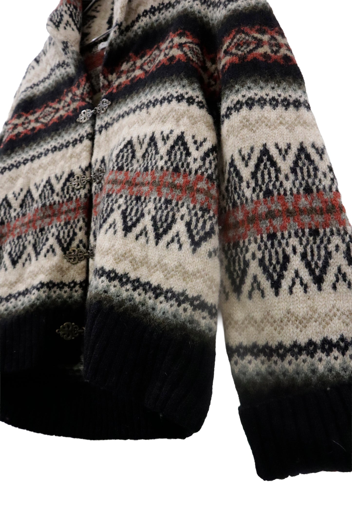 90’s SUSAN BRISTOL nordic cardigan / NV-［2601-021］