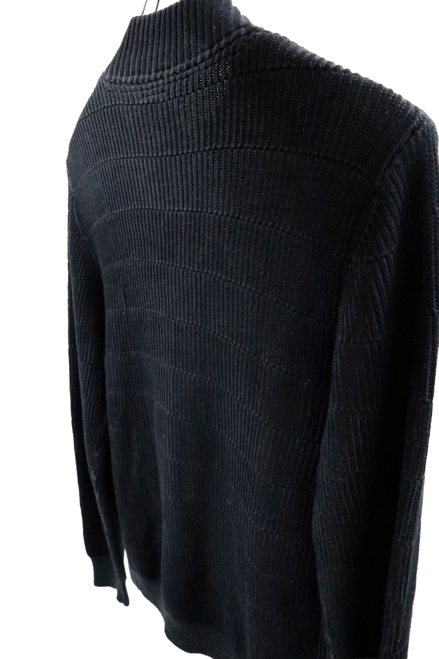 rib knit cardigan/U-［2603-001］