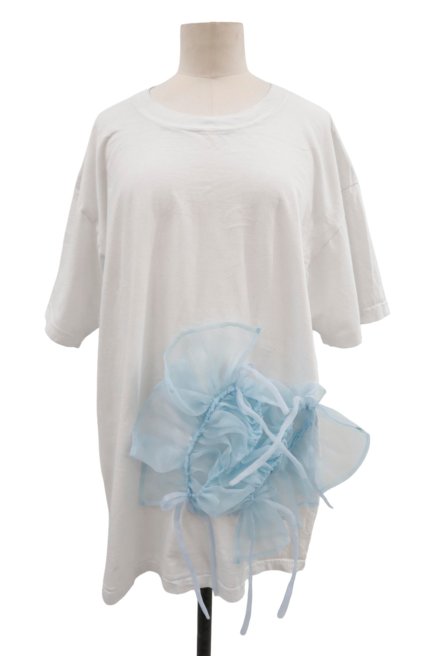 shirring ribbon tee/RM-［2605-027］