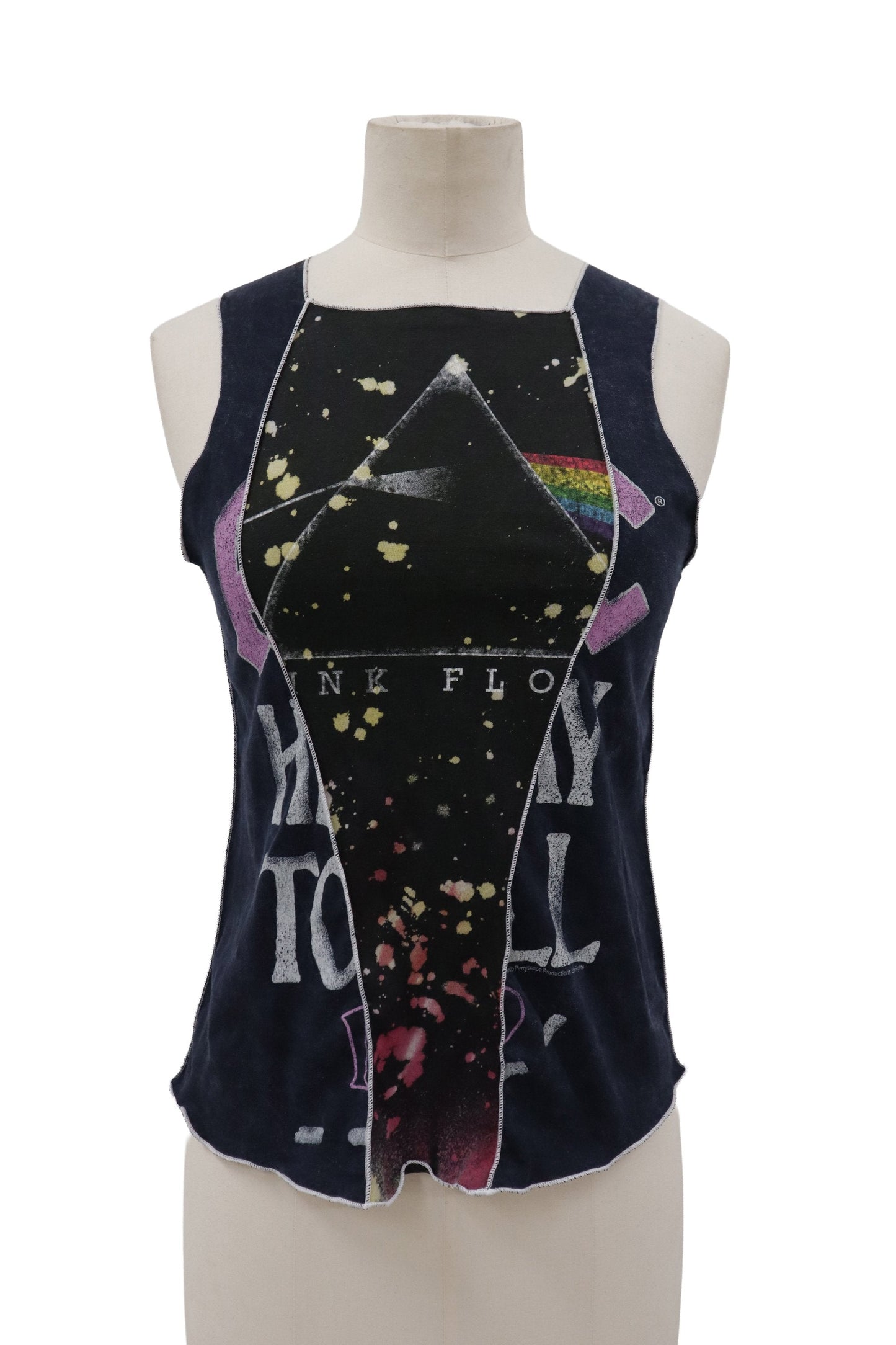 Pink Floyd colorblock tank/RM-［2607-030］