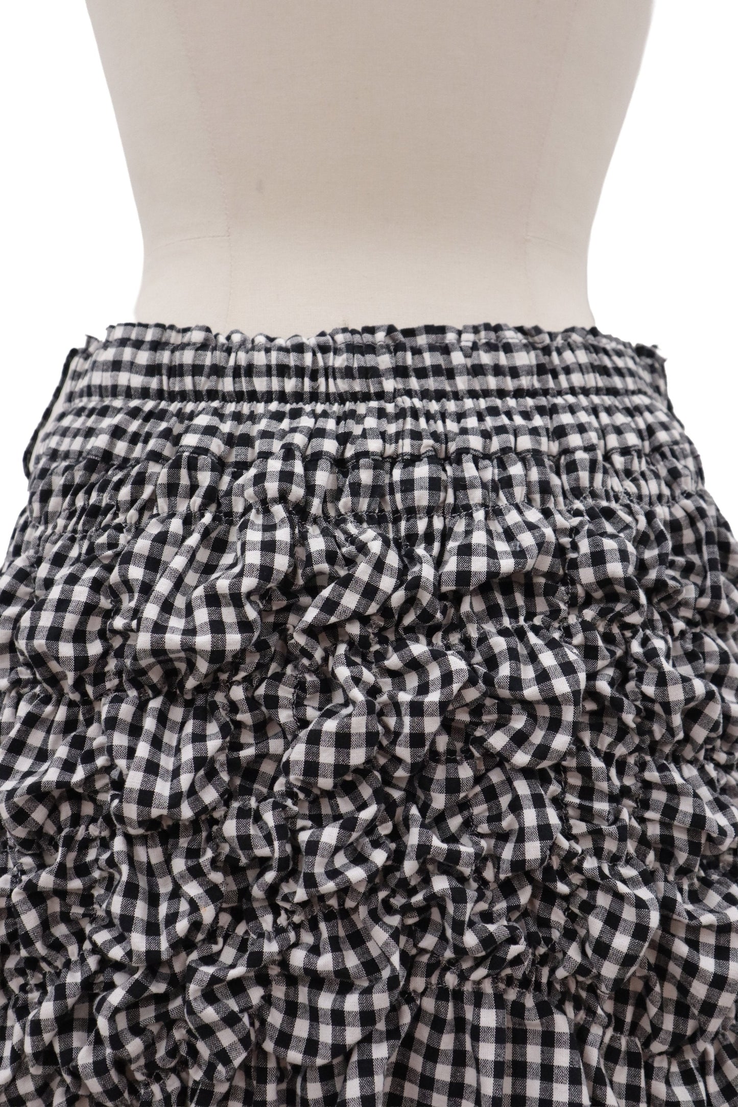 gingham mini skirt/KUSHA KUSHA PLAN/RM-［2607-052］