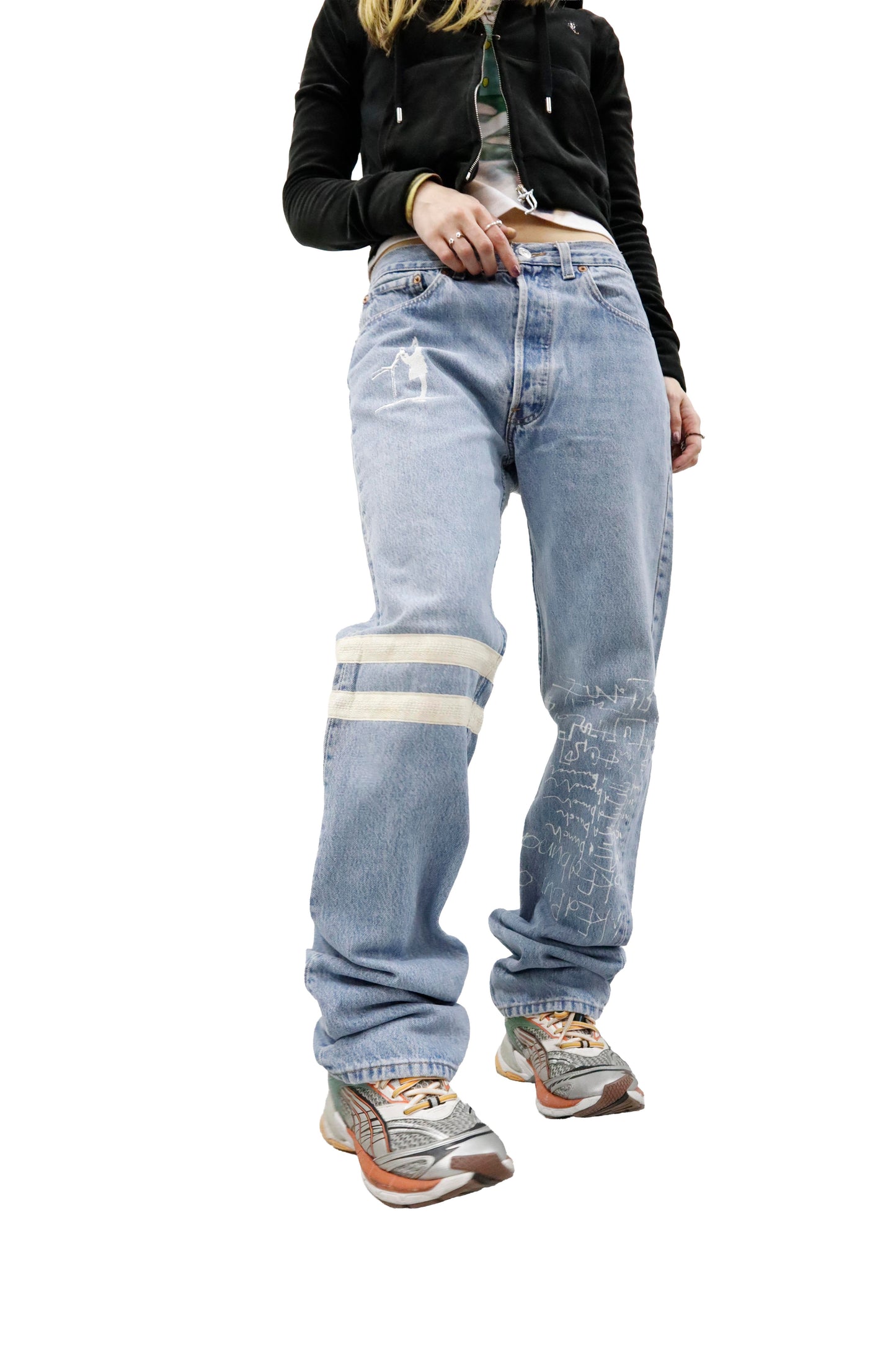 design denim pants/U-［2605-007］