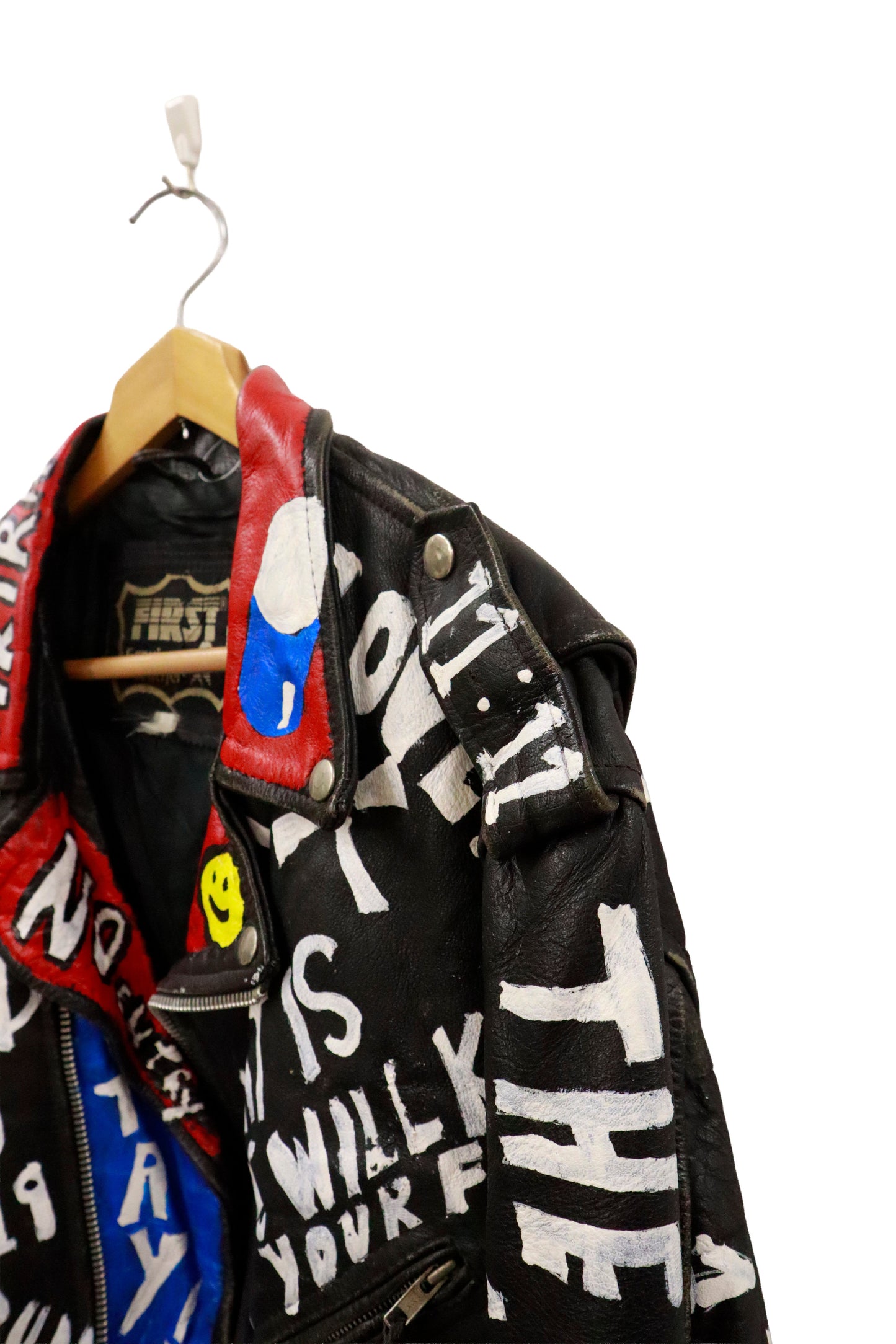 80’s leather riders jacket / NV-［2601-044］