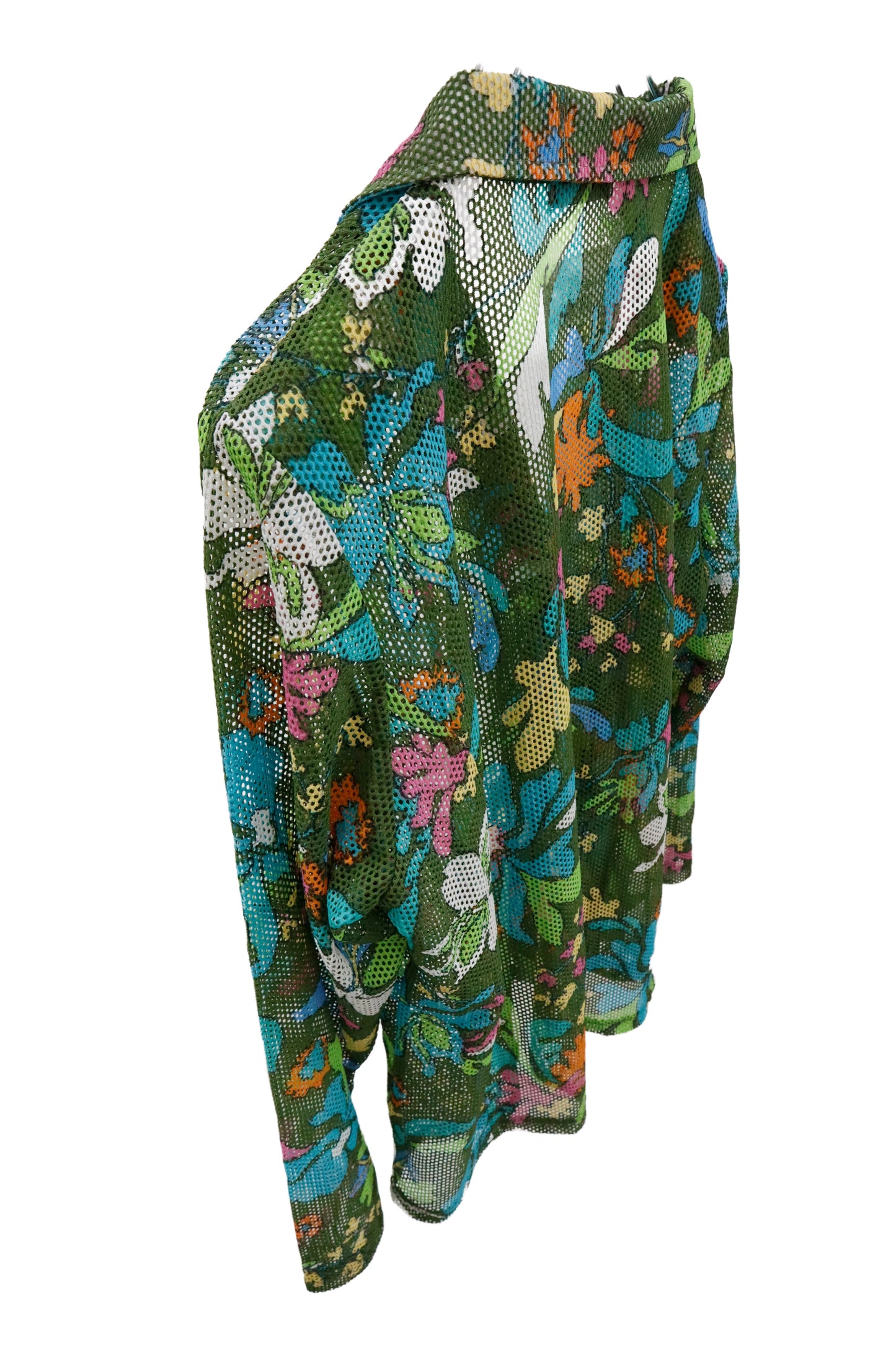 floral pattern shirt jacket/U-［2602-040］