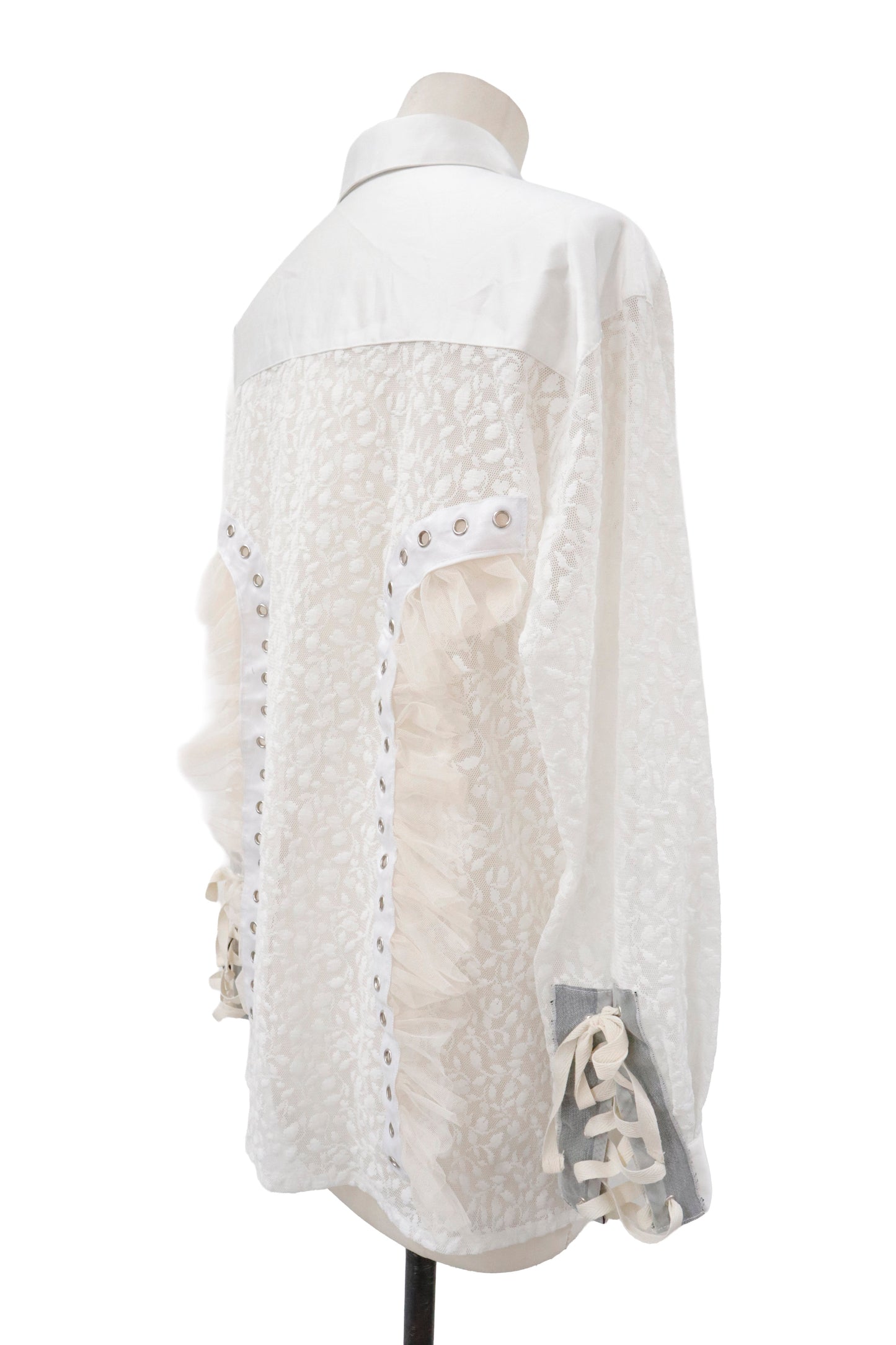 lace up contemporary shirt/RM-［2605-023］