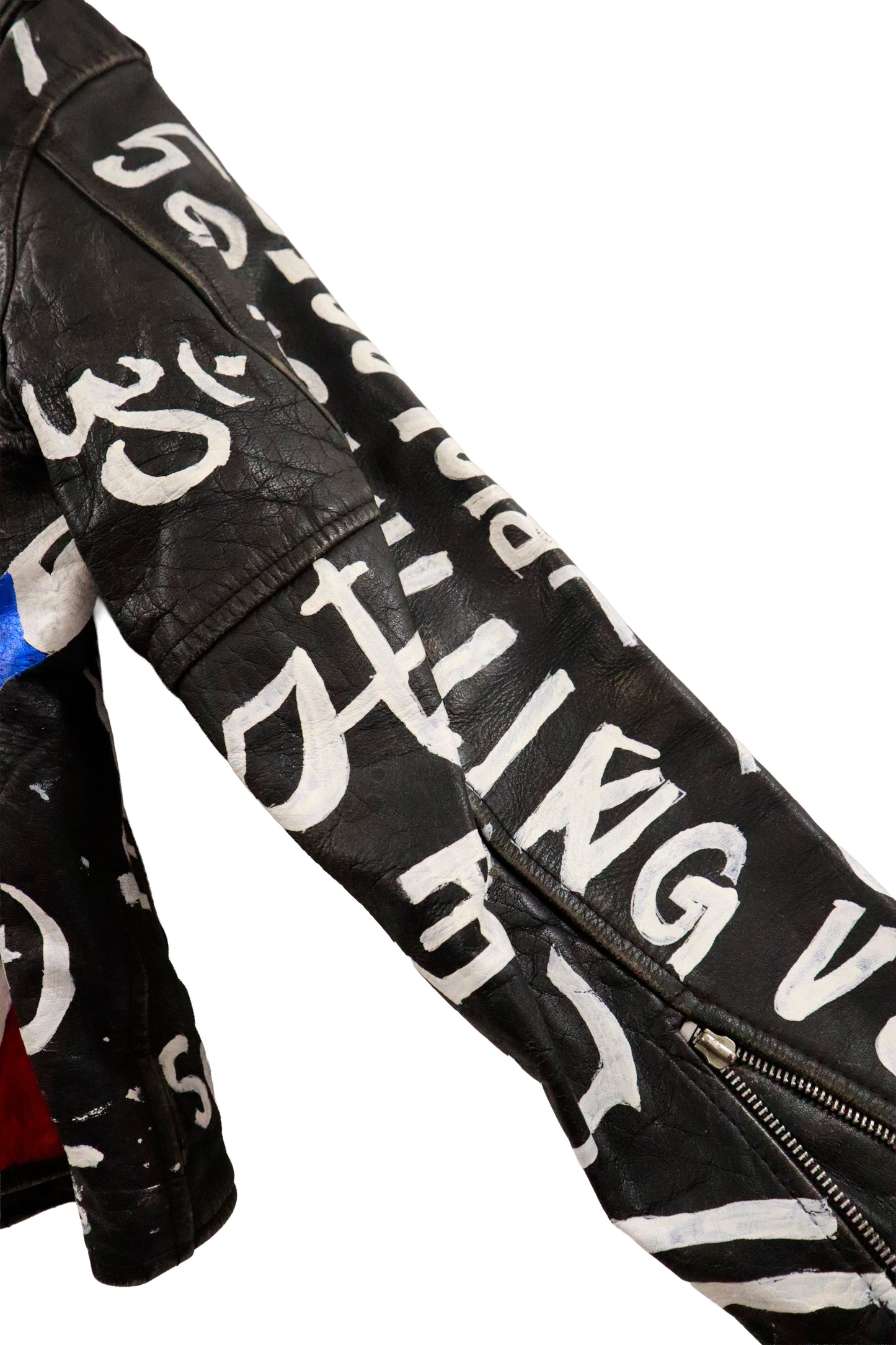 80’s leather riders jacket / NV-［2601-044］