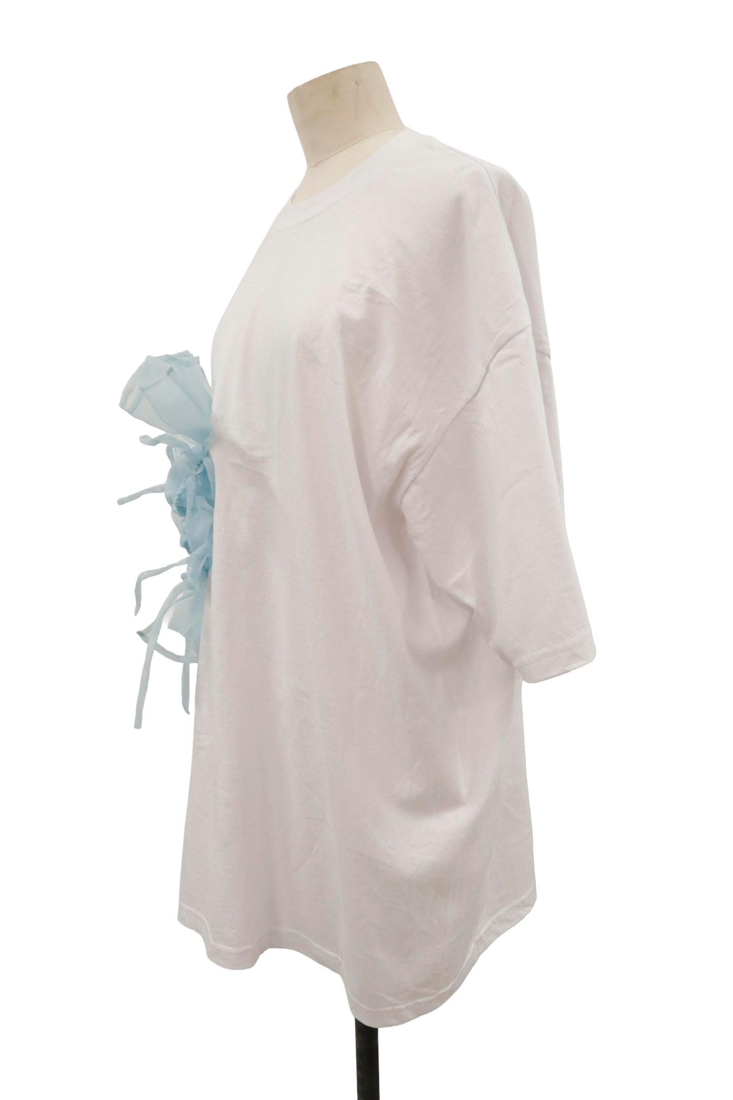 shirring ribbon tee/RM-［2605-026］