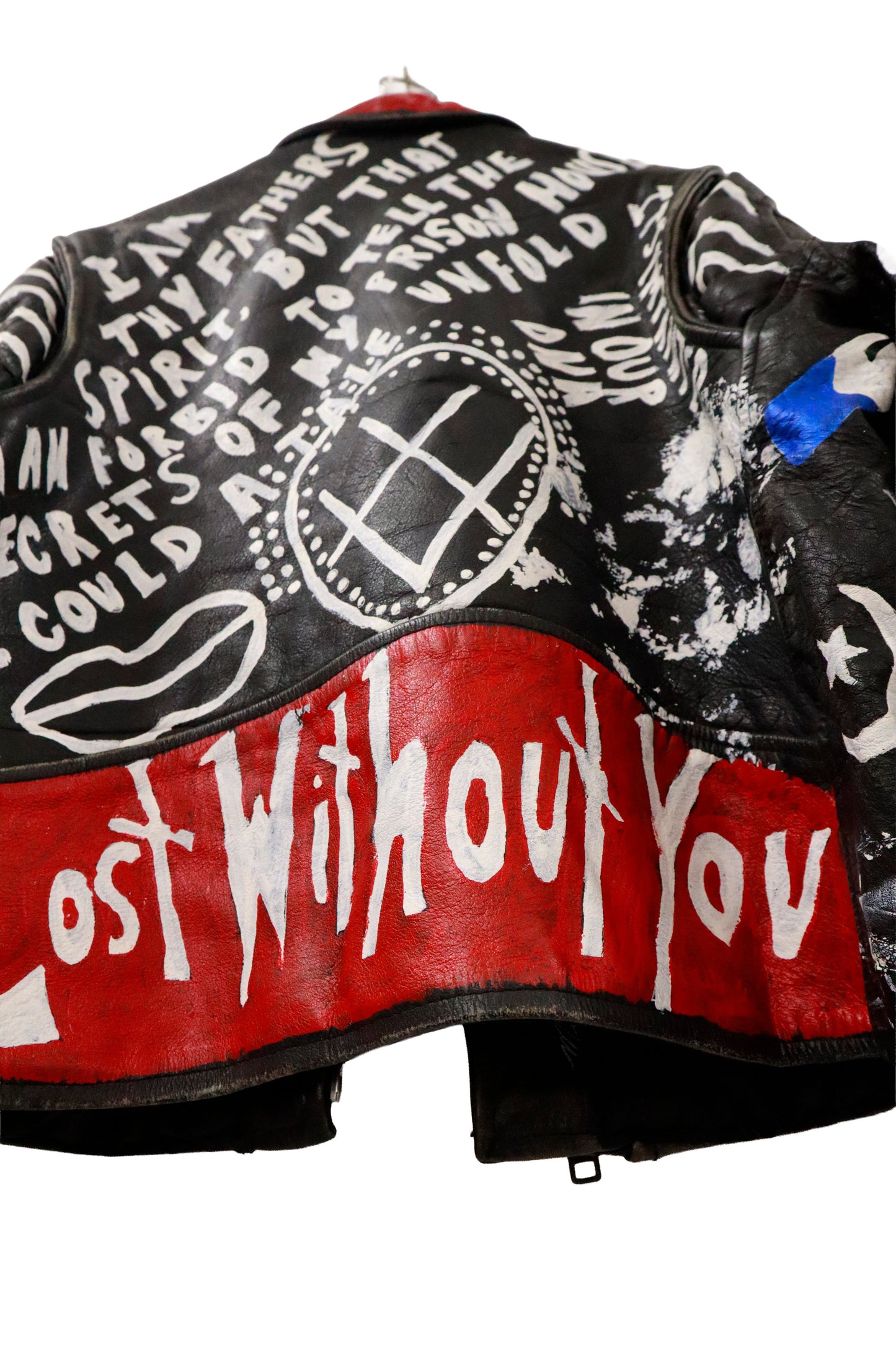 80’s leather riders jacket / NV-［2601-044］