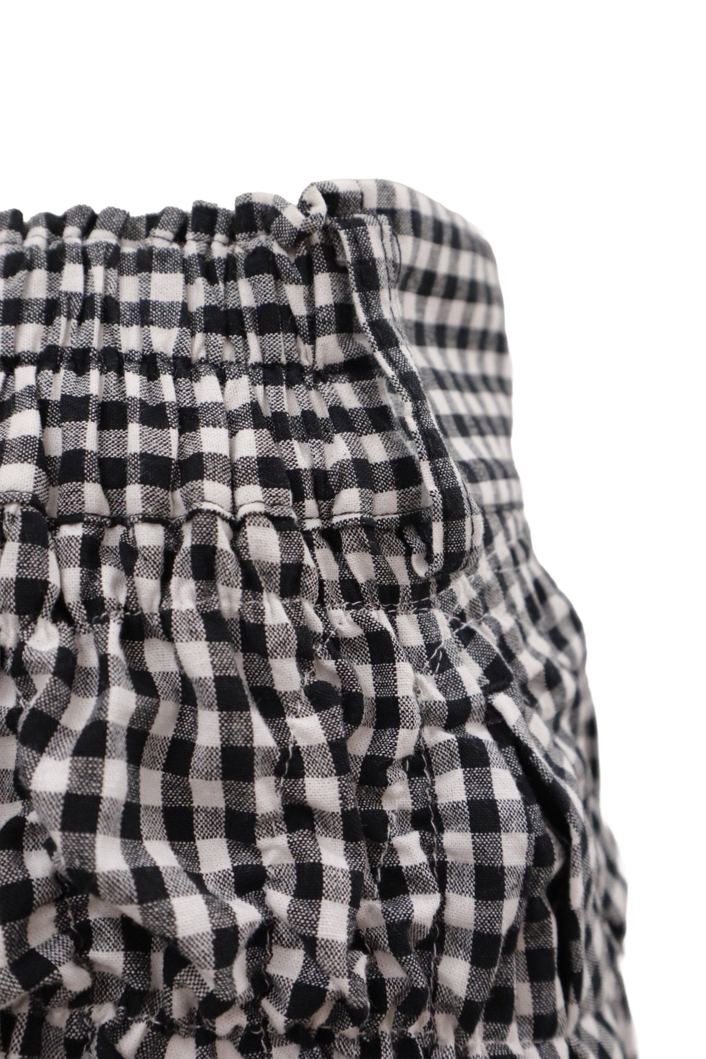 gingham mini skirt/KUSHA KUSHA PLAN/RM-［2607-052］