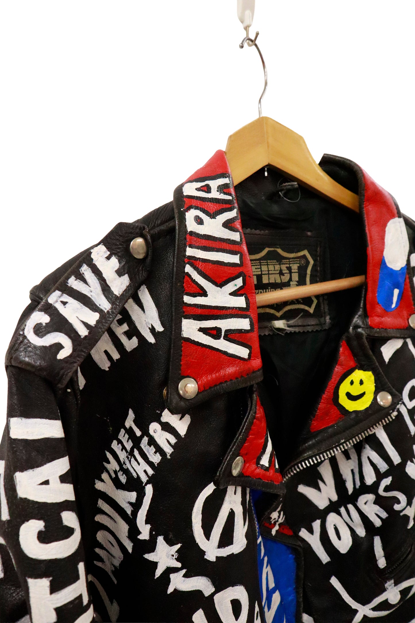 80’s leather riders jacket / NV-［2601-044］