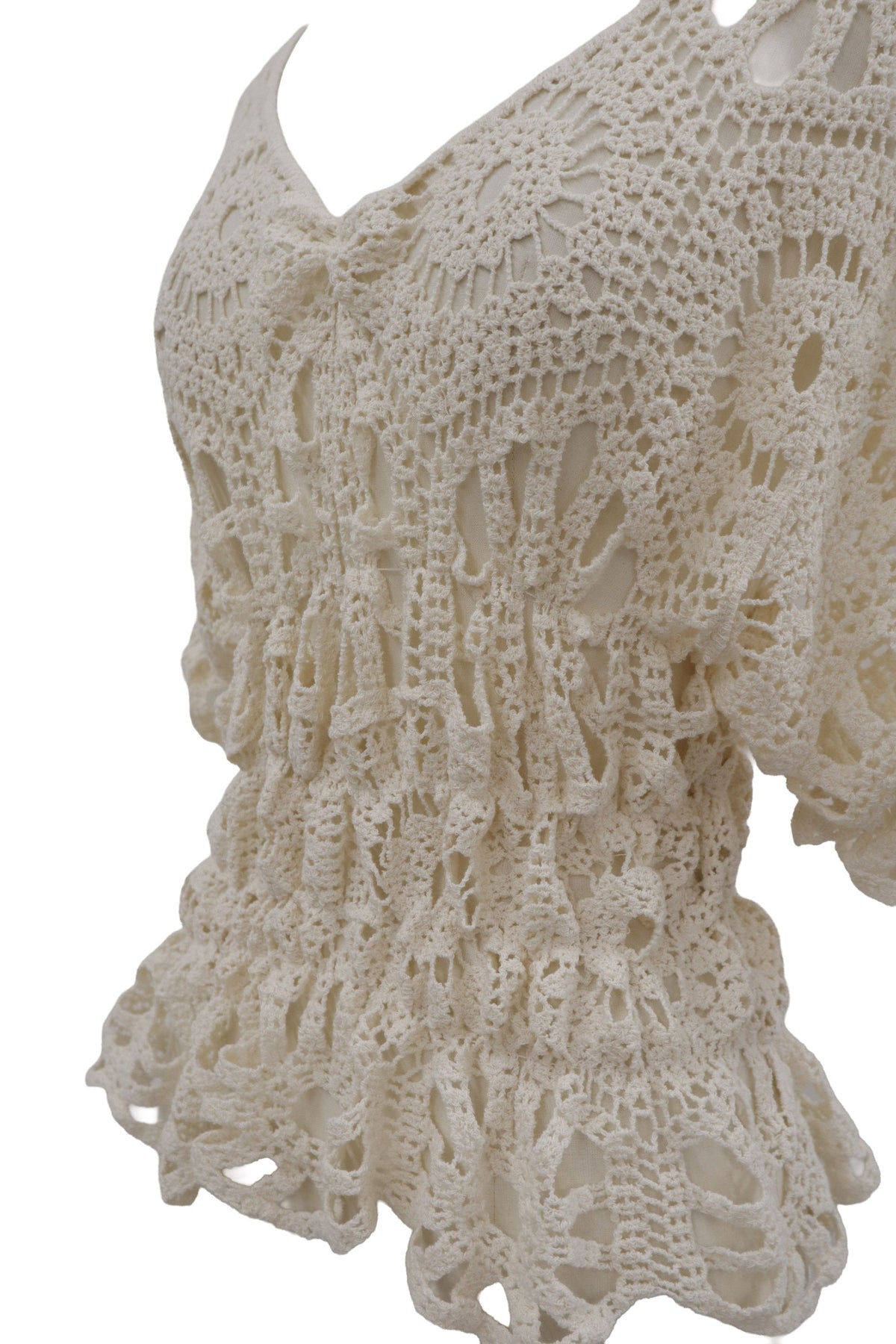 shirring lace tops/RM-［2607-157］