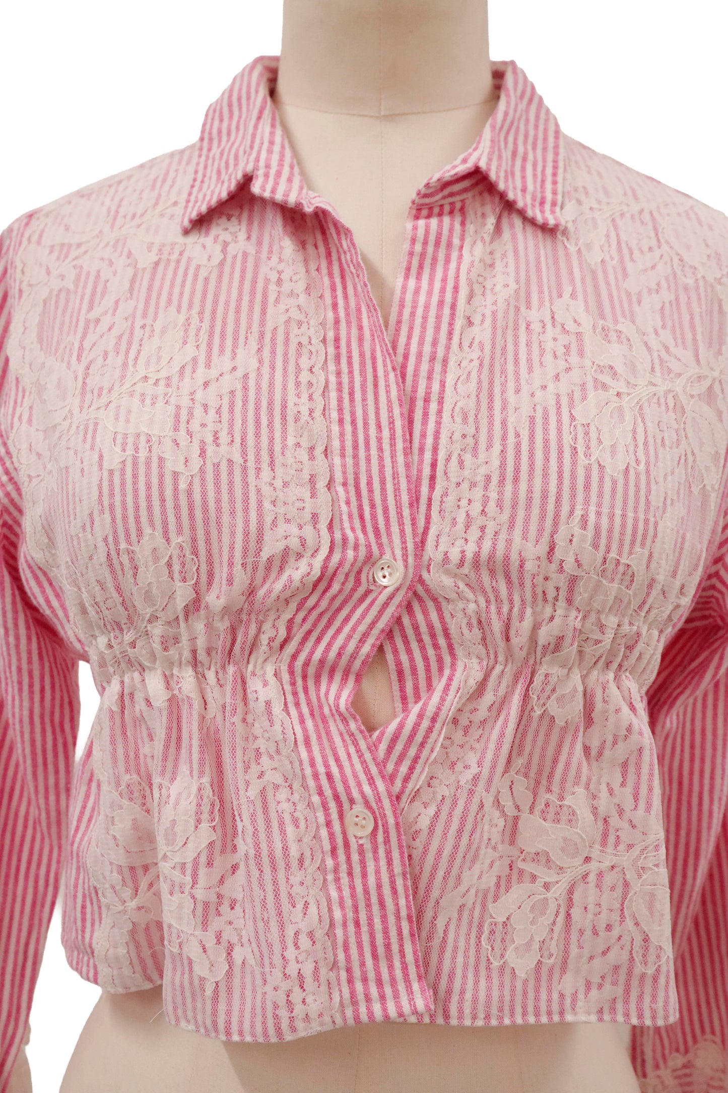 lace docking shirt/RM-［2605-048］
