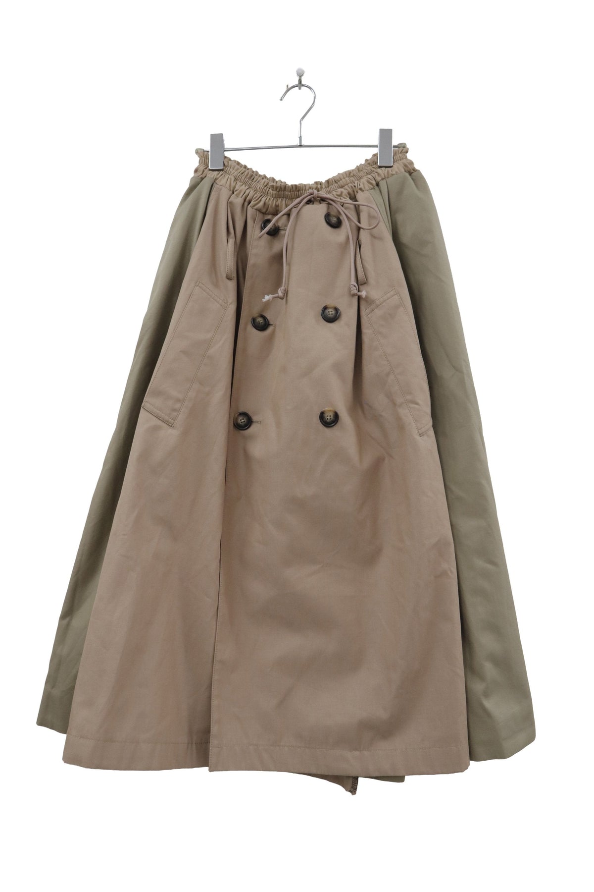upcycled trench coat skirt/RM-［2608-019］