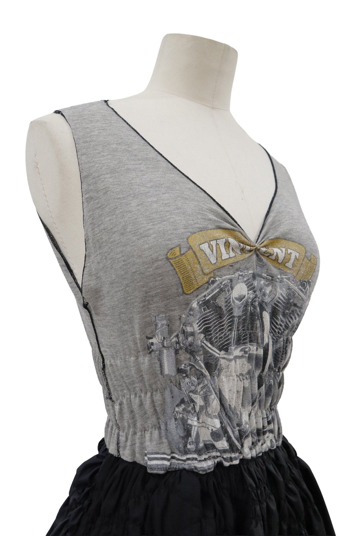 KUSHA KUSHA PLAN/cut saw dress/RM-［2608-043］