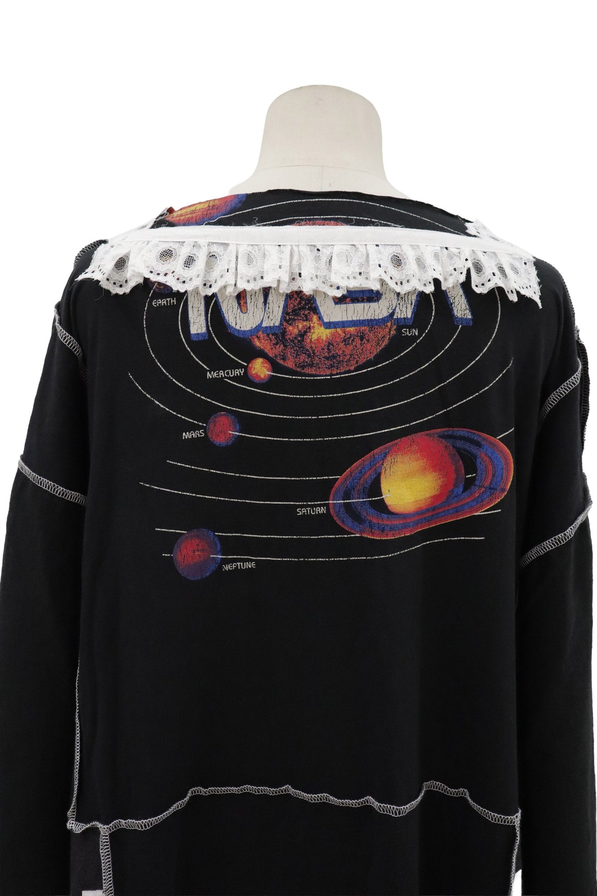 patchwork lace tee/RM-［2608-085］