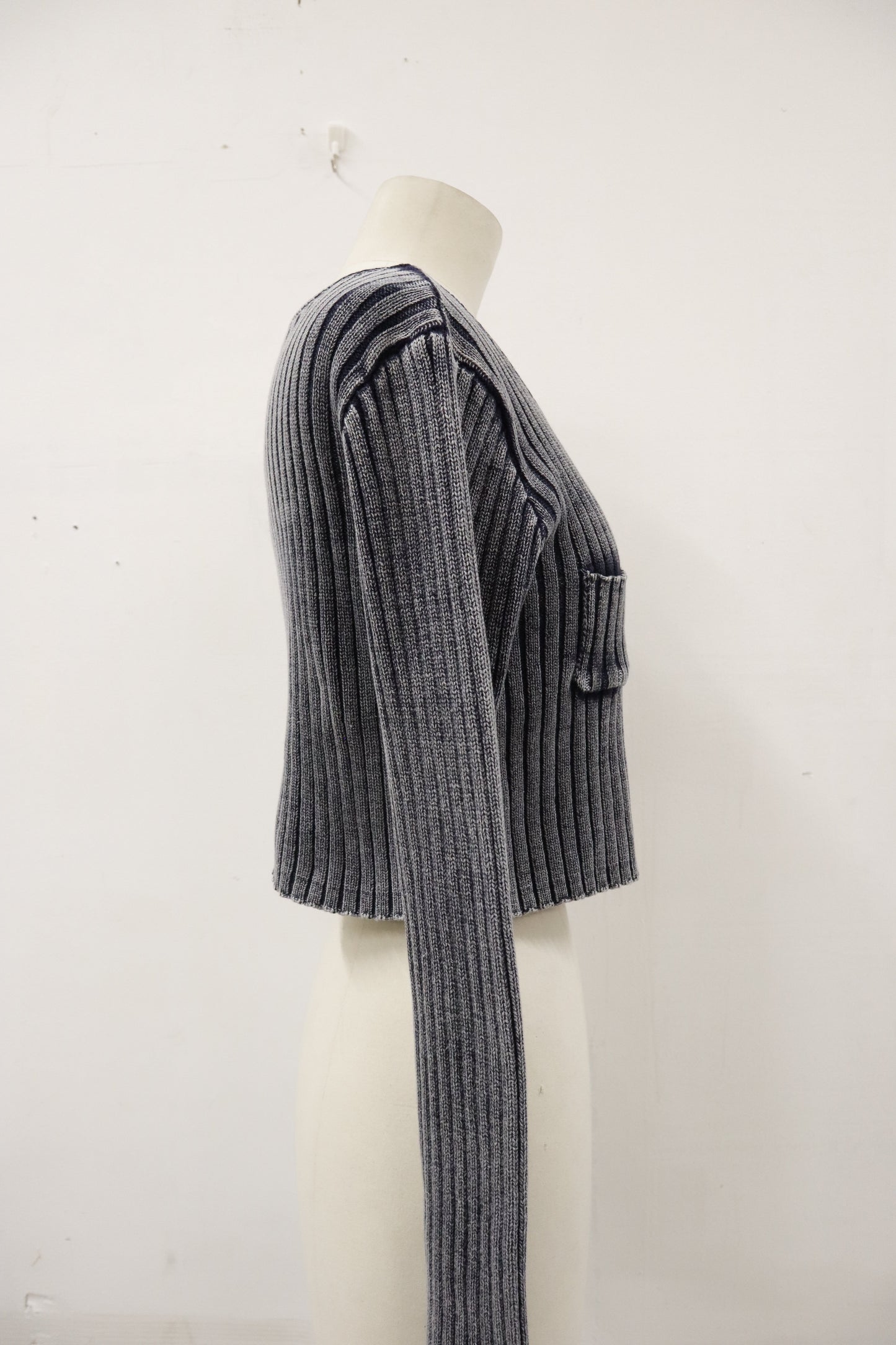 rib knit double ZIP/U-［2603-008］