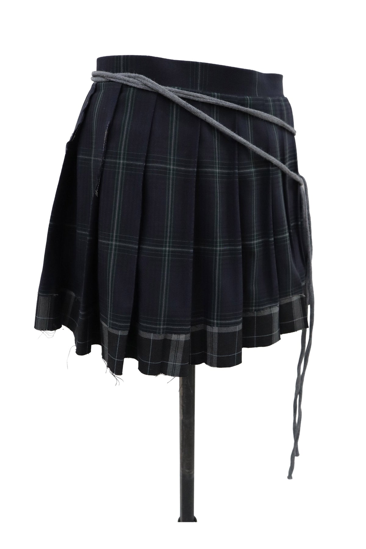 Docking pleats mini skirt/RM-［2608-039］