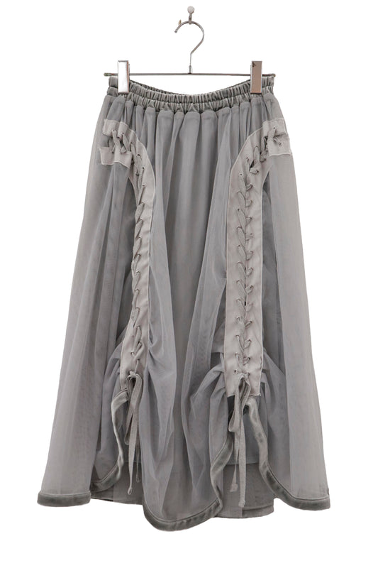 lace up skirt/RM-［2605-058］