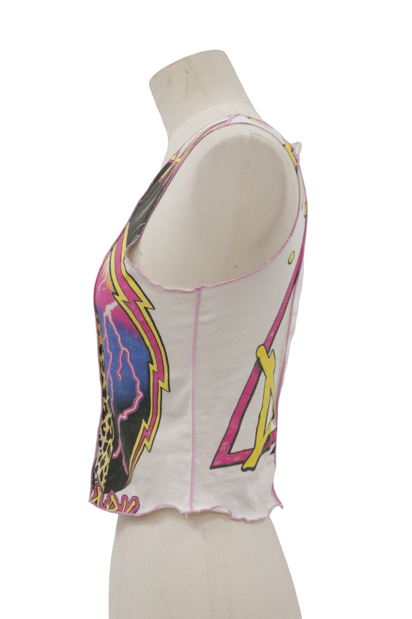 rock flower docking tanktop/RM-［2606-016］