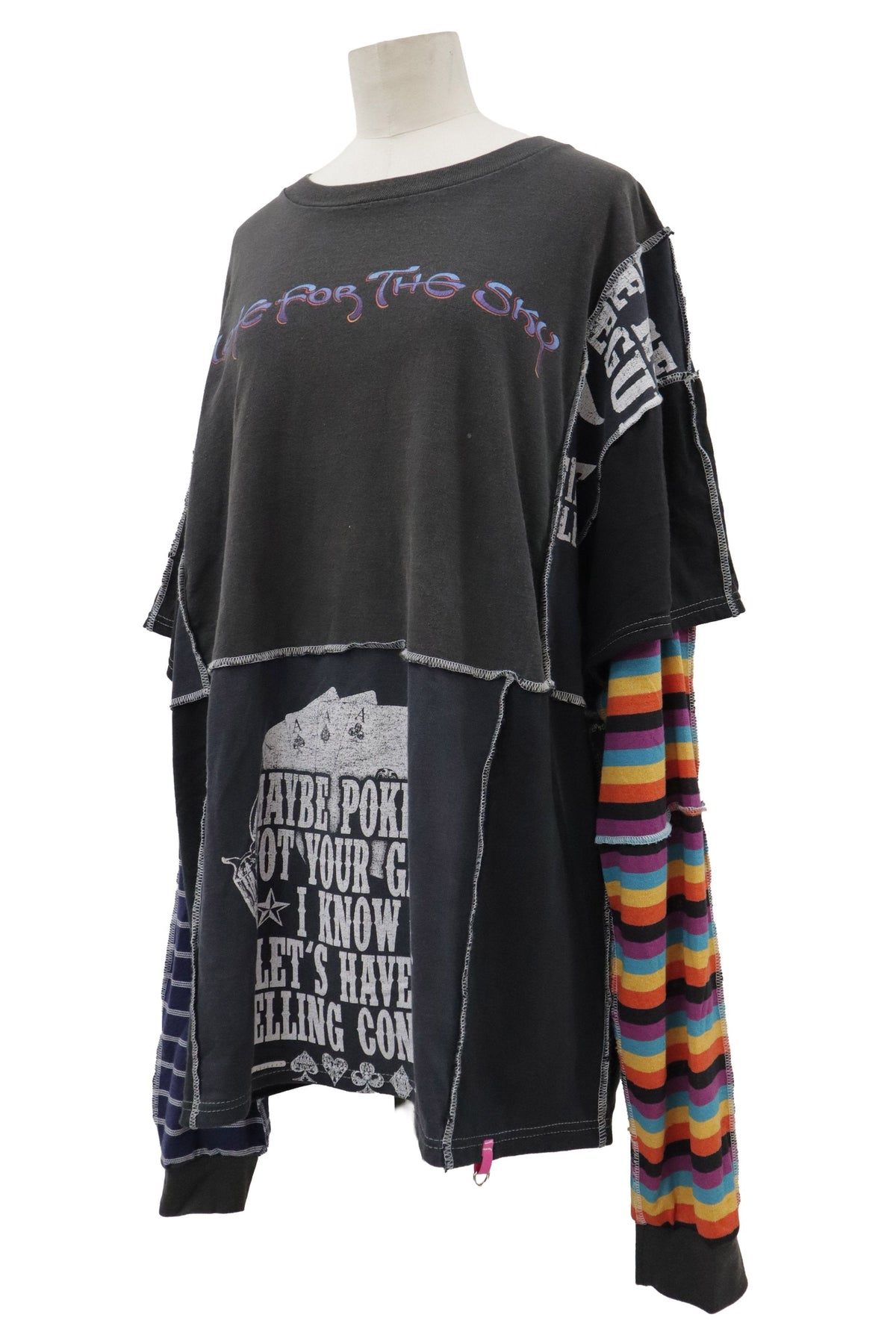 patchwork big long tee/RM-［2608-083］
