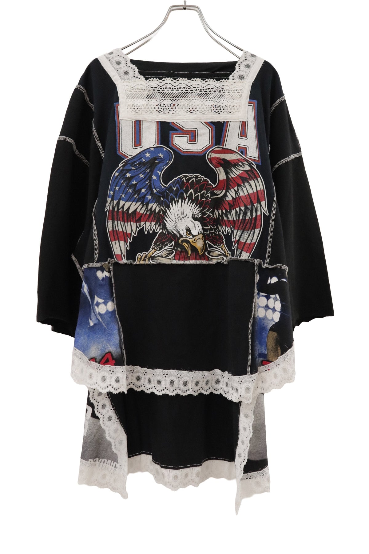 patchwork lace tee/RM-［2608-085］