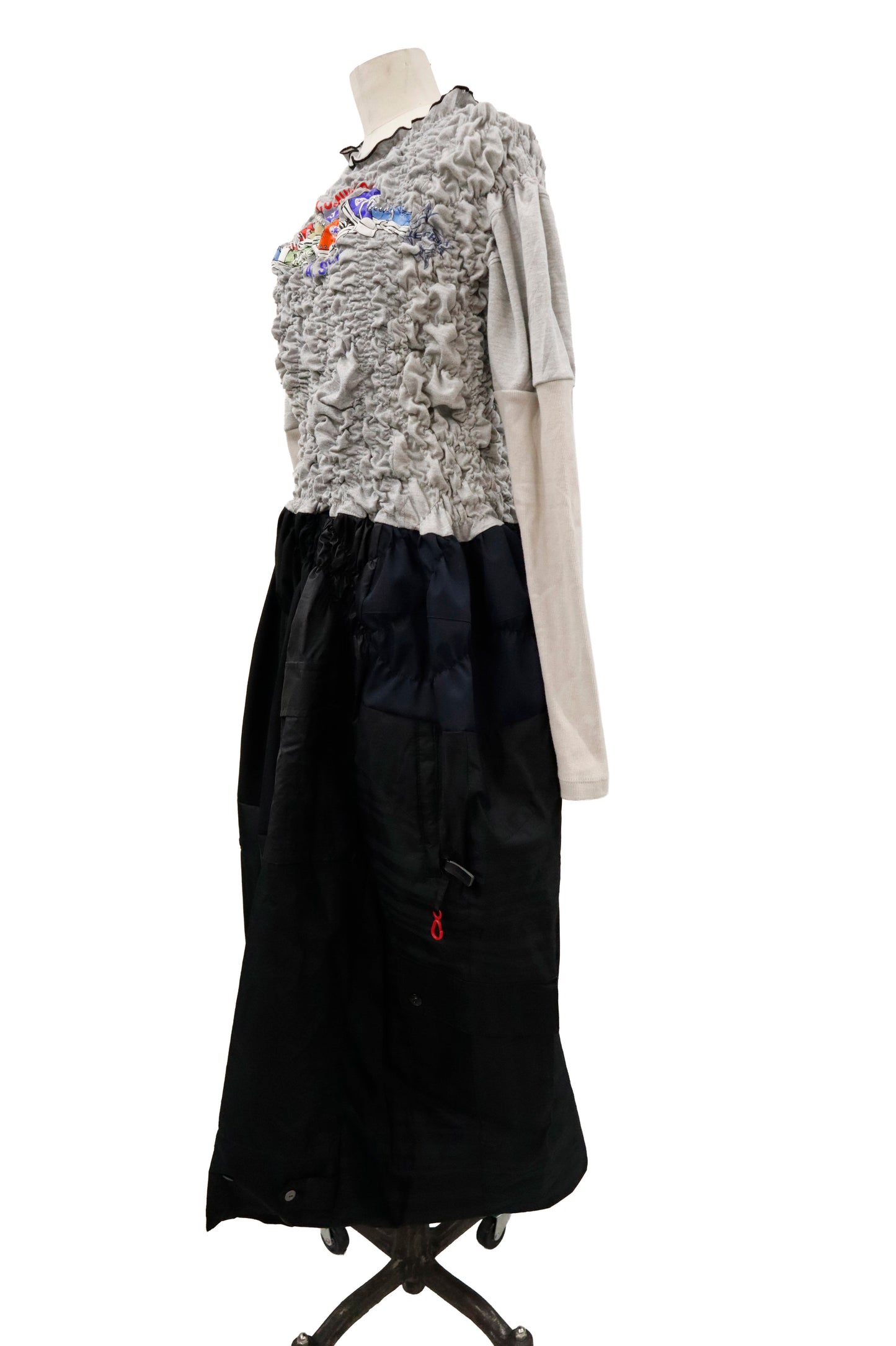 KUSHA KUSHA PLAN/cut saw dress/RM-［2602-133］