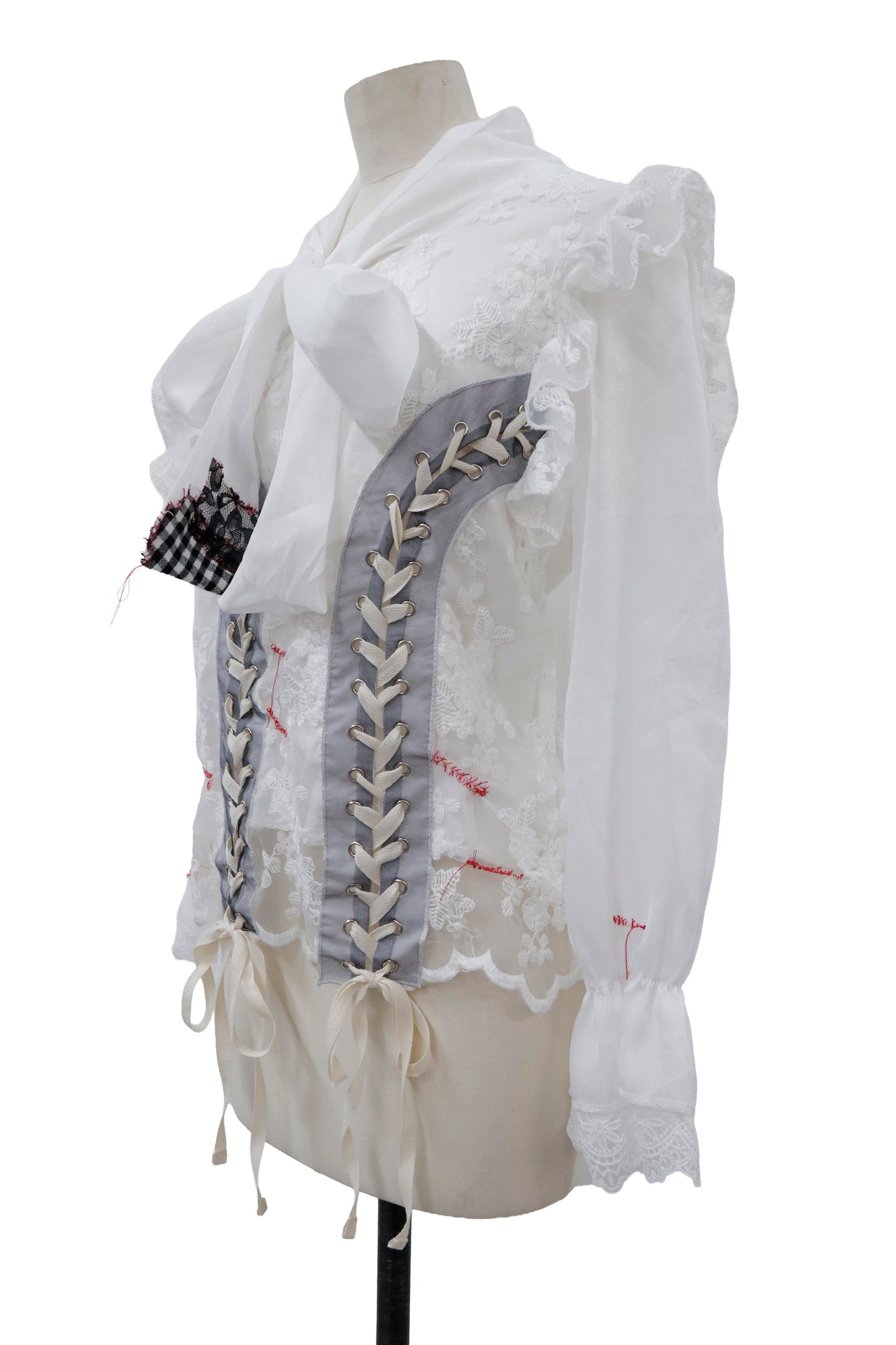 lace up repair shirt/RM-［2605-050］