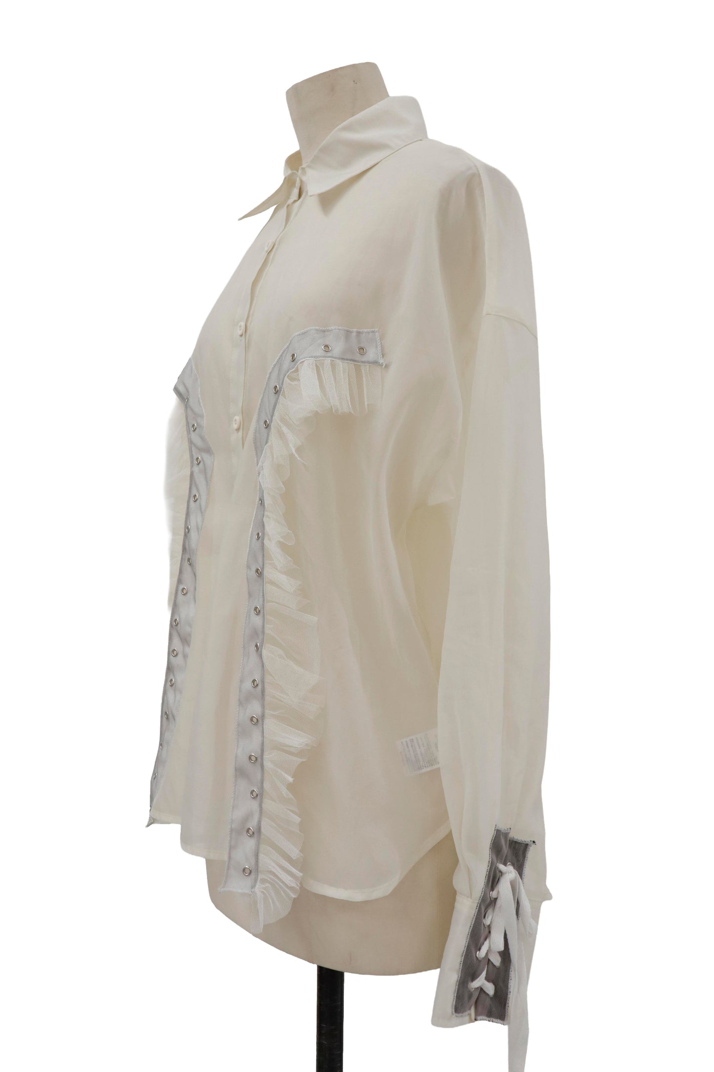 lace up contemporary shirt/RM-［2605-051］