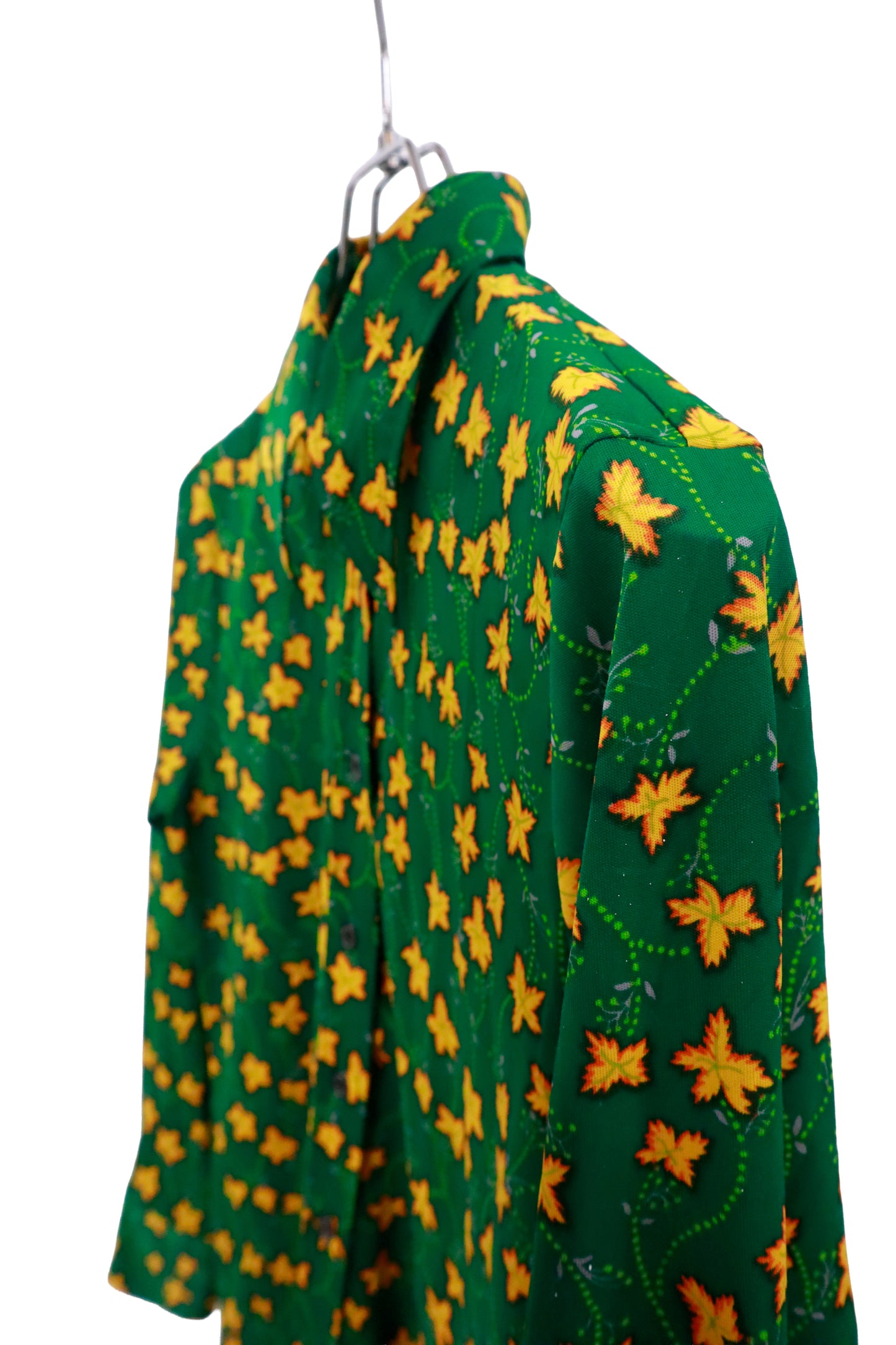 print polyester shirt/NV-［2511-055］