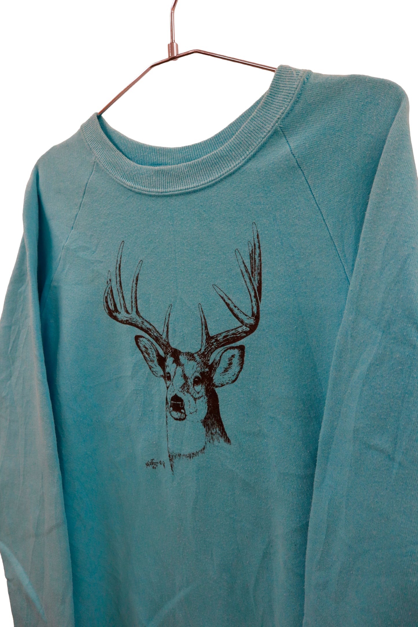 80's raglan sleeve sweatshirt / NV-［2601-002］