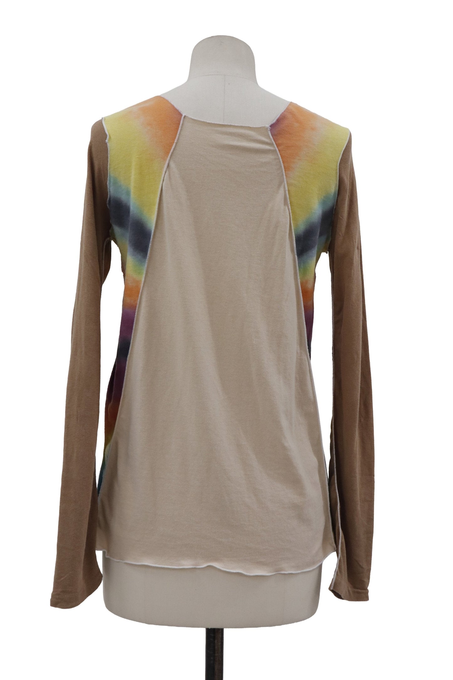 Def Leppard tiger tie-dye raglan top/RM-［2607-028］