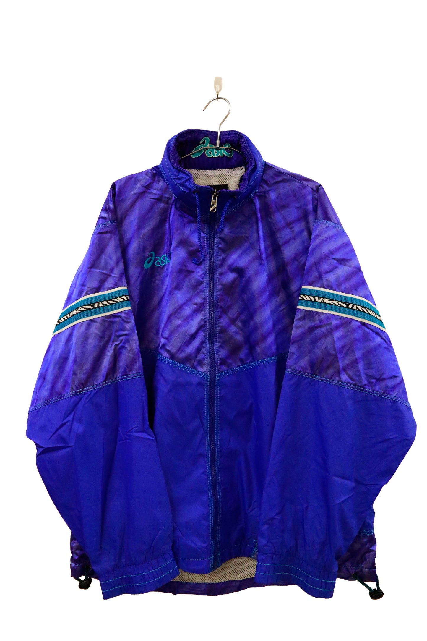 90's asics nylon jacket / NV-［2601-012］