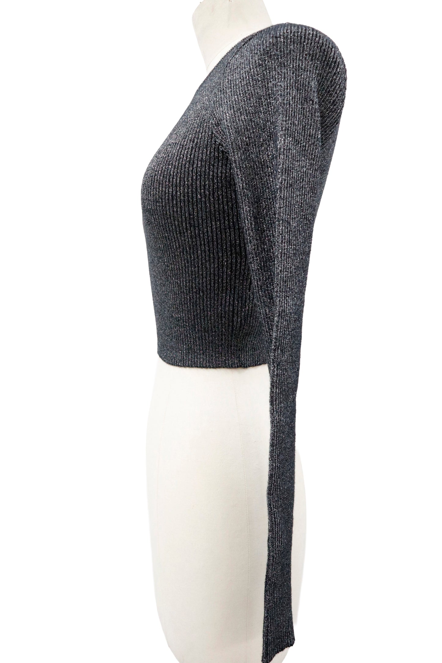 rib knit short tops/U-［2603-003］