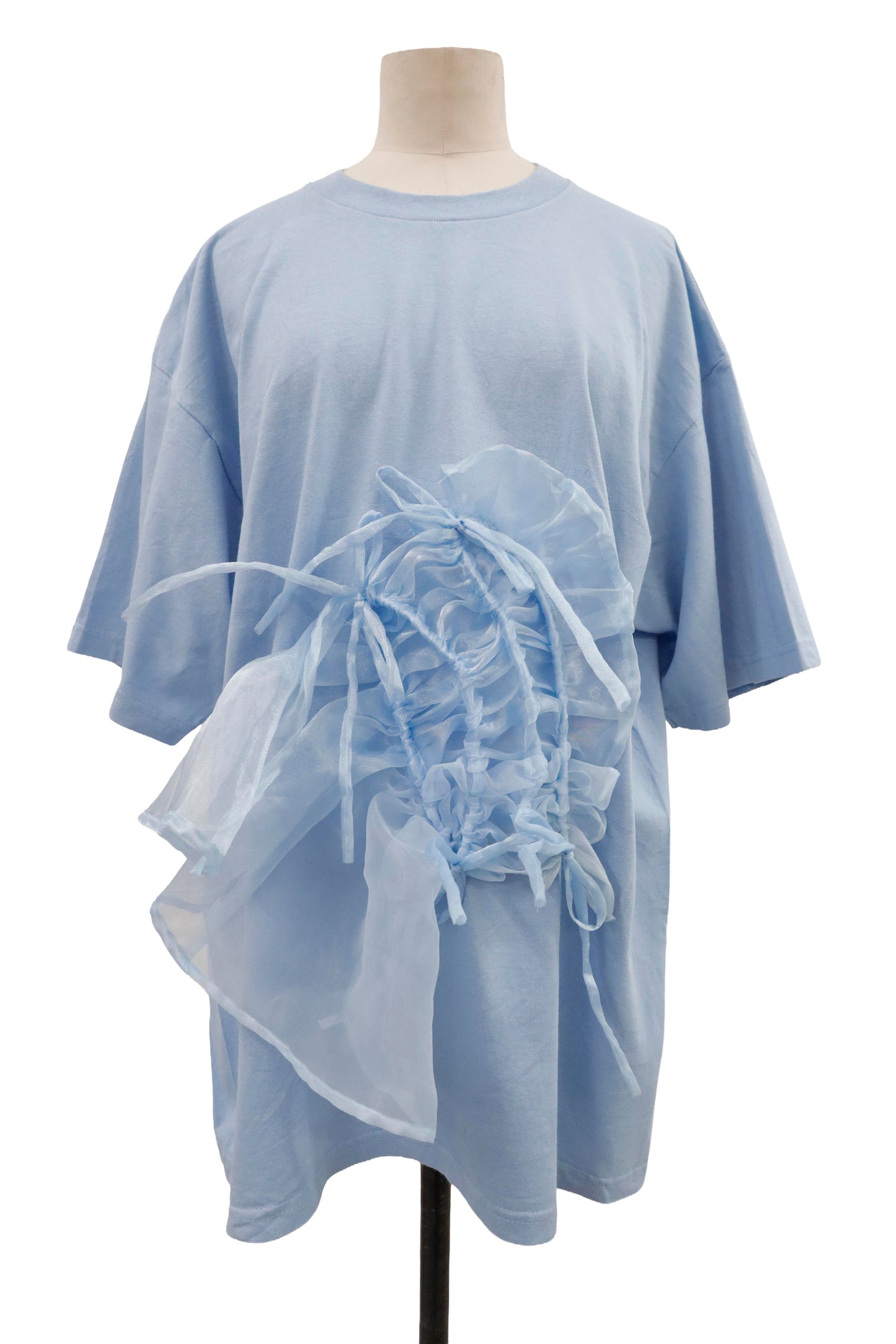 shirring ribbon tee/RM-［2605-031］